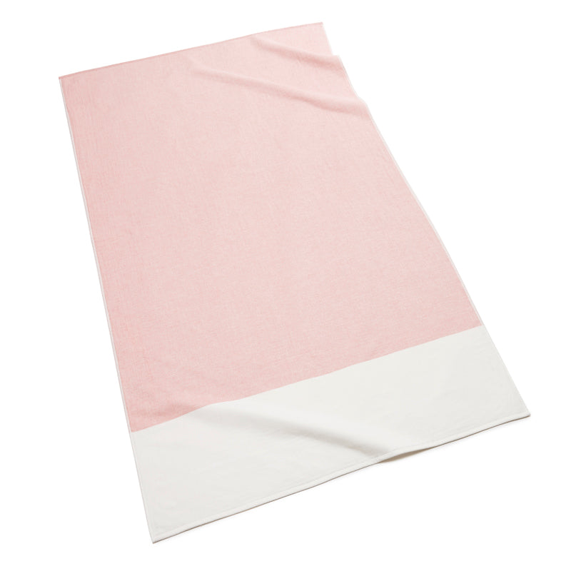Kassatex Block Pareo Fouta Beach Towel - Lightweight Quick Dry Bath Towel for Pool, Beach, Yoga & Travel - Soft & Absorbent Turkish Cotton Towel for Women & Men