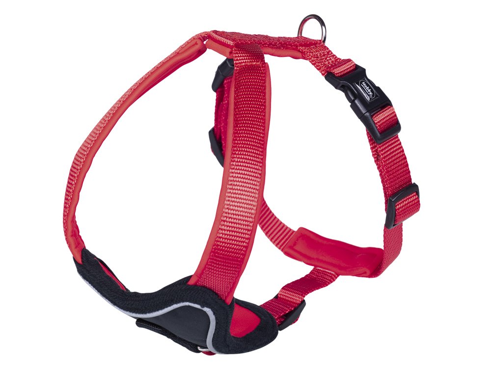 Nobby 80732 Comfort Classic Preno Dog Harness in Red - Adjustable Pet Vest for Small to Medium Dogs, Perfect for Walking, Training & Outdoor Adventures