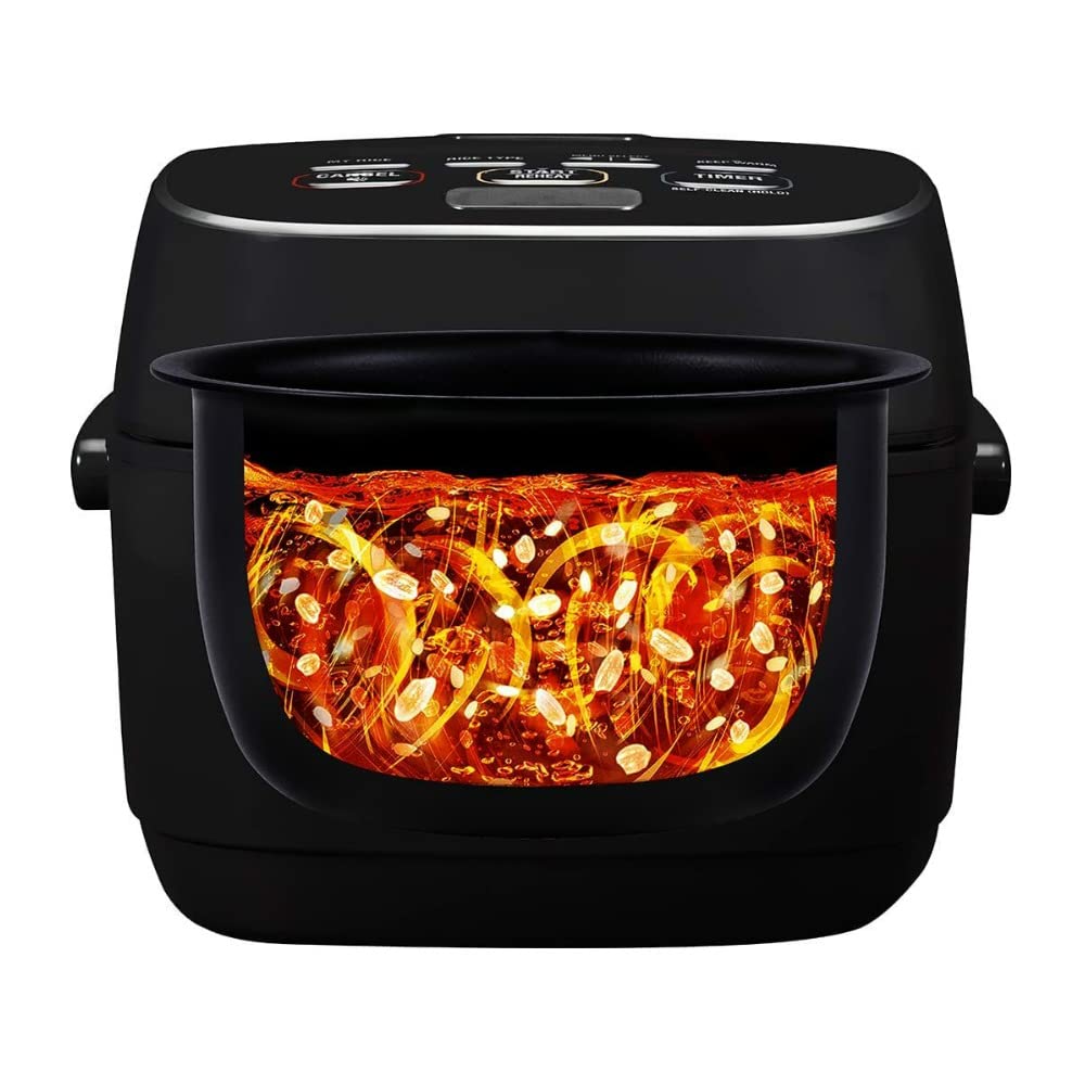 Zojirushi NW-JEC18BA 10-Cup Pressure Induction Heating Rice Cooker & Warmer - Perfect for Home Kitchens, Meal Prep, and Asian Cuisine