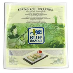 Blue Dragon Spring Roll Wrappers 134g - Authentic Asian Rice Paper for Fresh Rolls, Vegan & Gluten-Free - Perfect for Summer Rolls, Vietnamese Cuisine & Party Appetizers