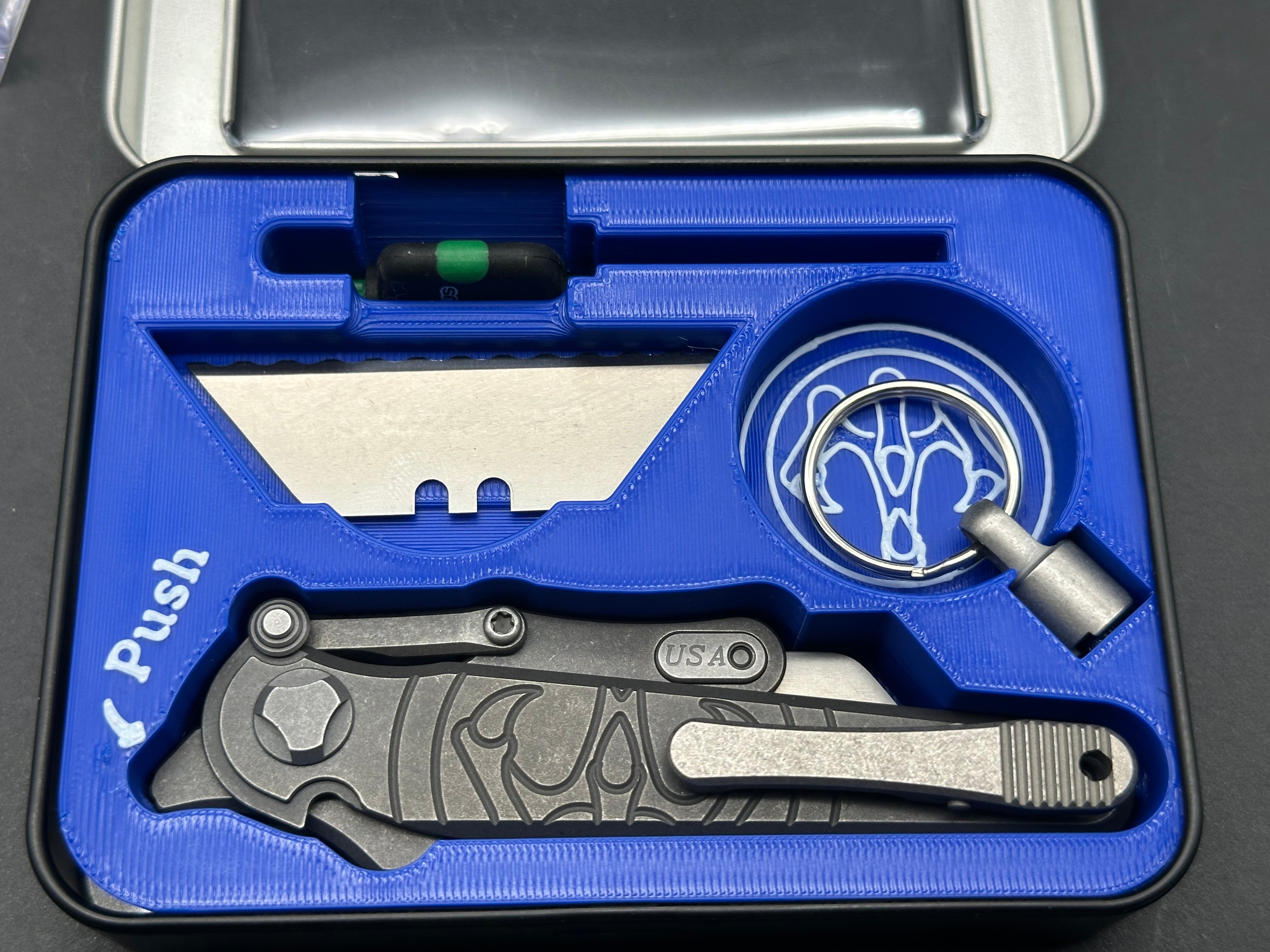 G&G Hawk Shortcut Titanium Serrated Folding Knife - Premium EDC Pocket Knife for Outdoor, Camping, Hiking & Survival