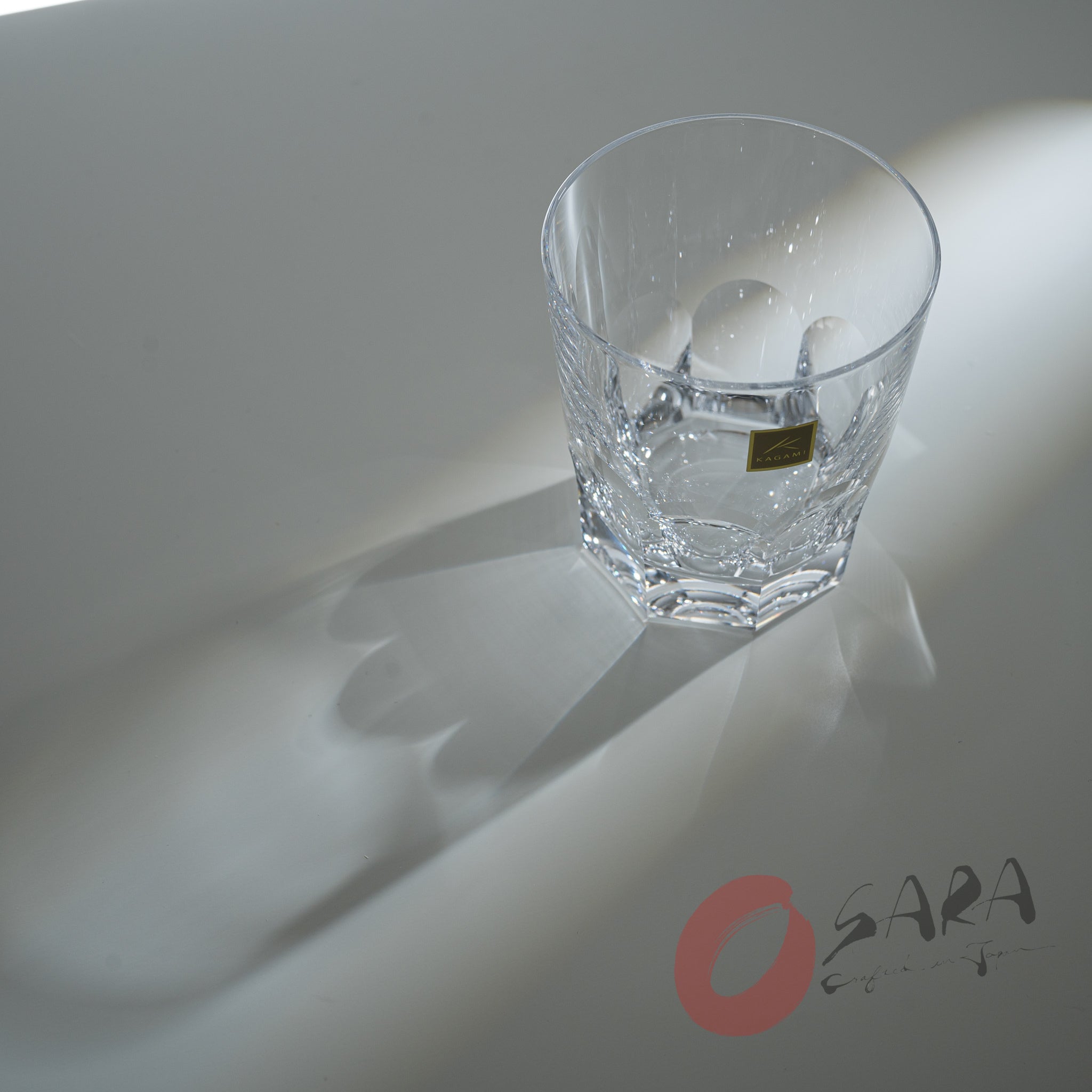 Premium KAGAMI Crystal Japanese Handmade Whiskey Glass Set - 280ml Elegant Tumbler for Bourbon, Scotch & Whiskey - Perfect for Home Bar, Gifts & Special Occasions