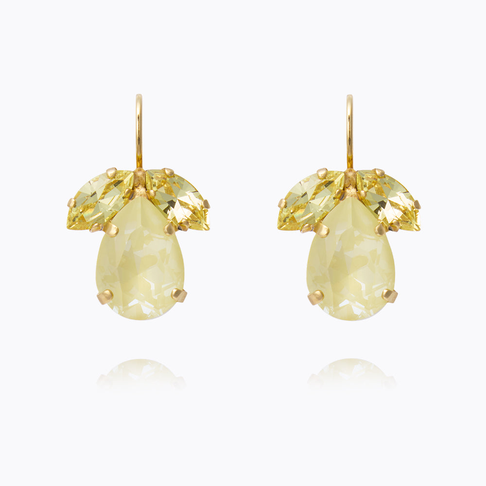 Timeless Soft Yellow Combo Earrings - Elegant Gold-Plated Dainty Studs for Women | Perfect for Everyday Wear, Office, and Special Occasions