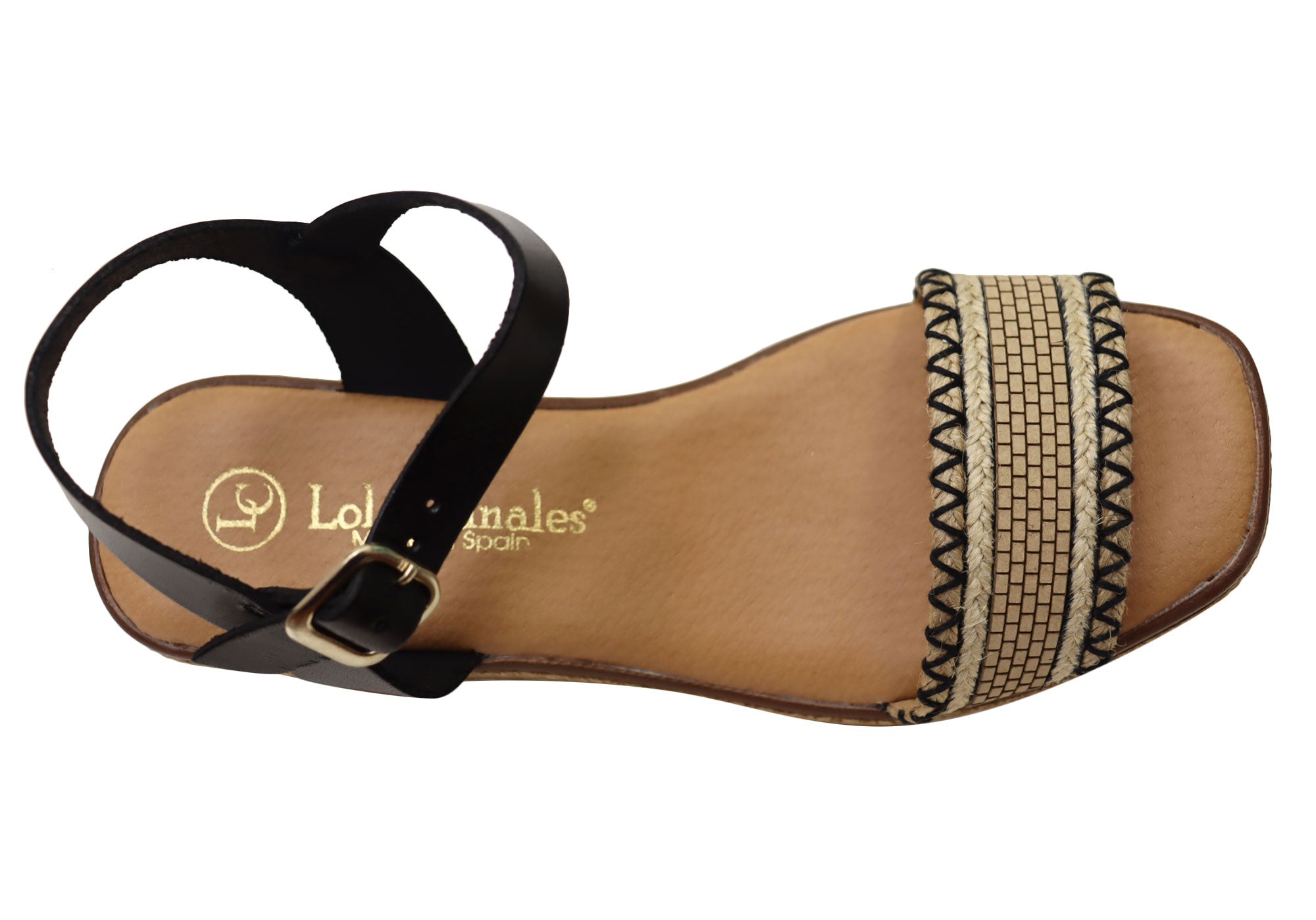 Lola Canales Pambula Women's Spanish Leather Wedge Sandals - Comfortable Summer Shoes for Beach, Vacation & Casual Outings