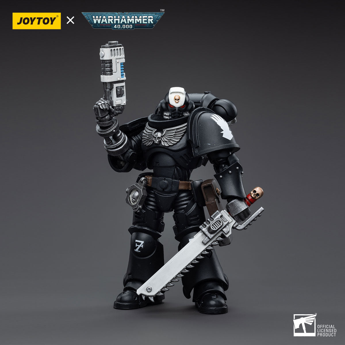 JOYTOY 1/18 Scale 3.75 Inch Warhammer 40K Iron Hands Intercessors Action Figure Set (4 Pack) - Perfect for Collectors, Tabletop Gaming, and Warhammer 40K Displays