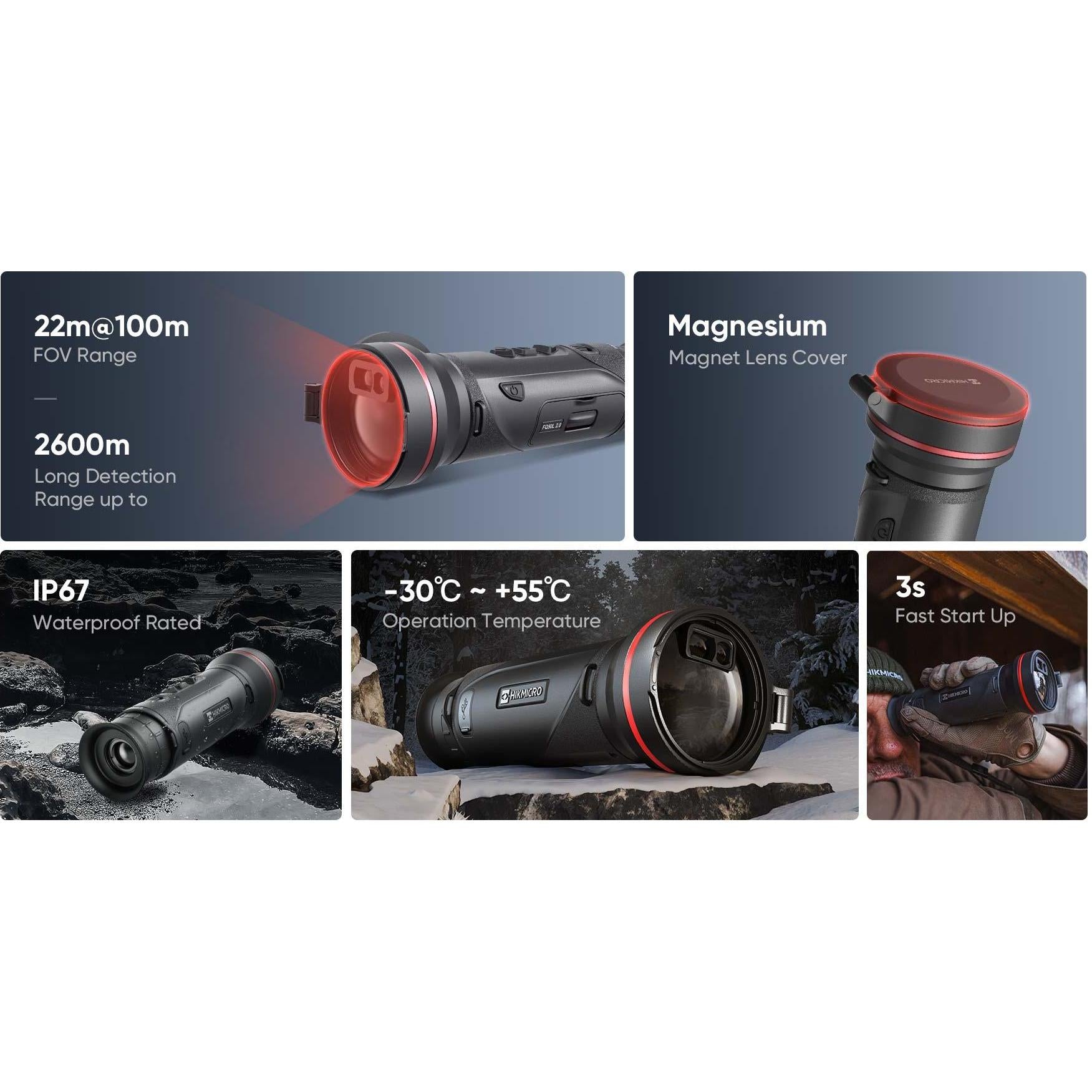 HIKMICRO Falcon FH35 2.0 Thermal Imaging Camera with 384x288 Resolution - Professional Infrared Scope for Hunting, Home Security & Outdoor Exploration