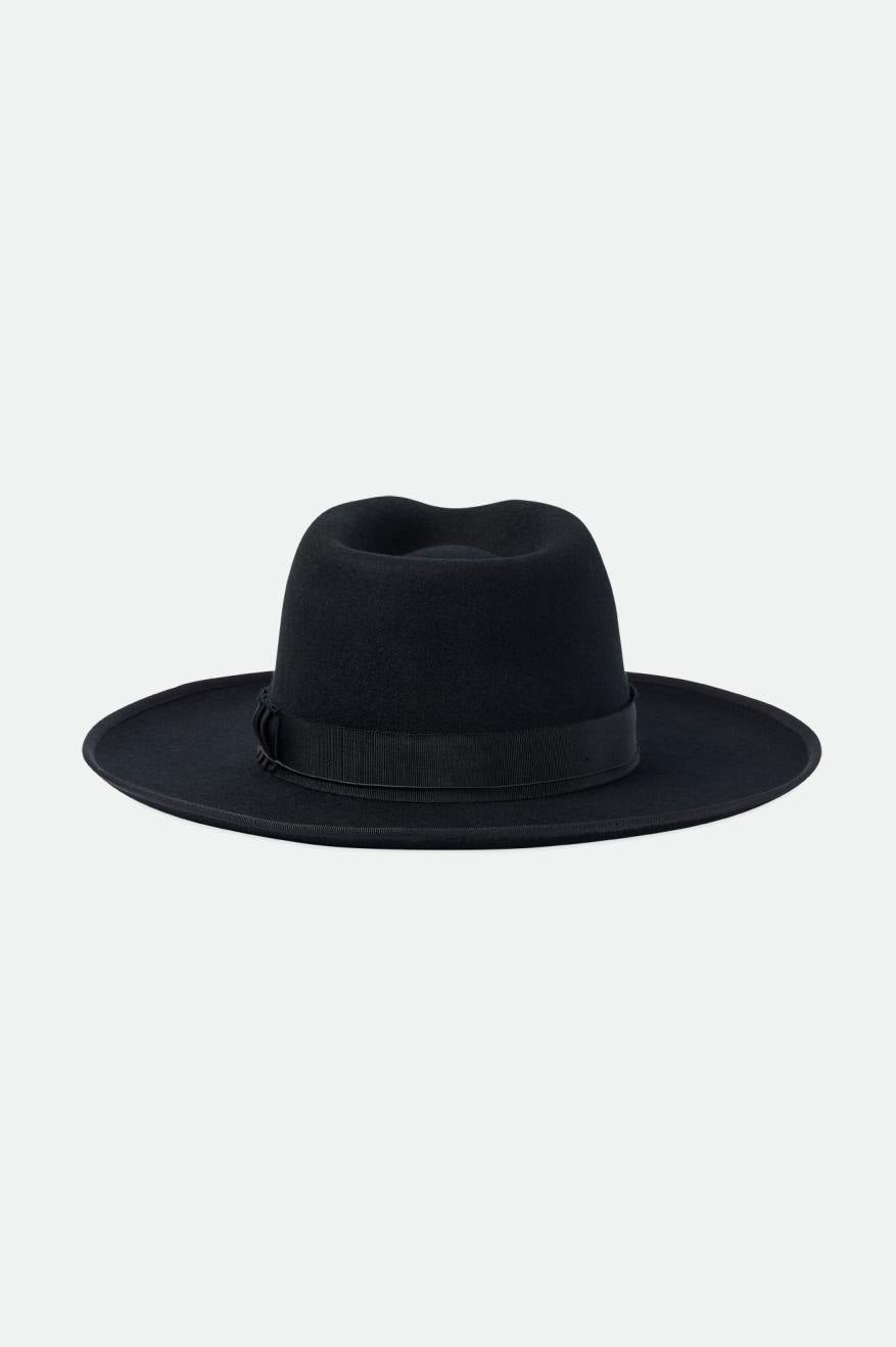 Stylish Reno Fedora Hat for Men & Women - Classic Black Fedora with Wide Brim - Perfect for Outdoor Events, Weddings, and Fashion Accessories