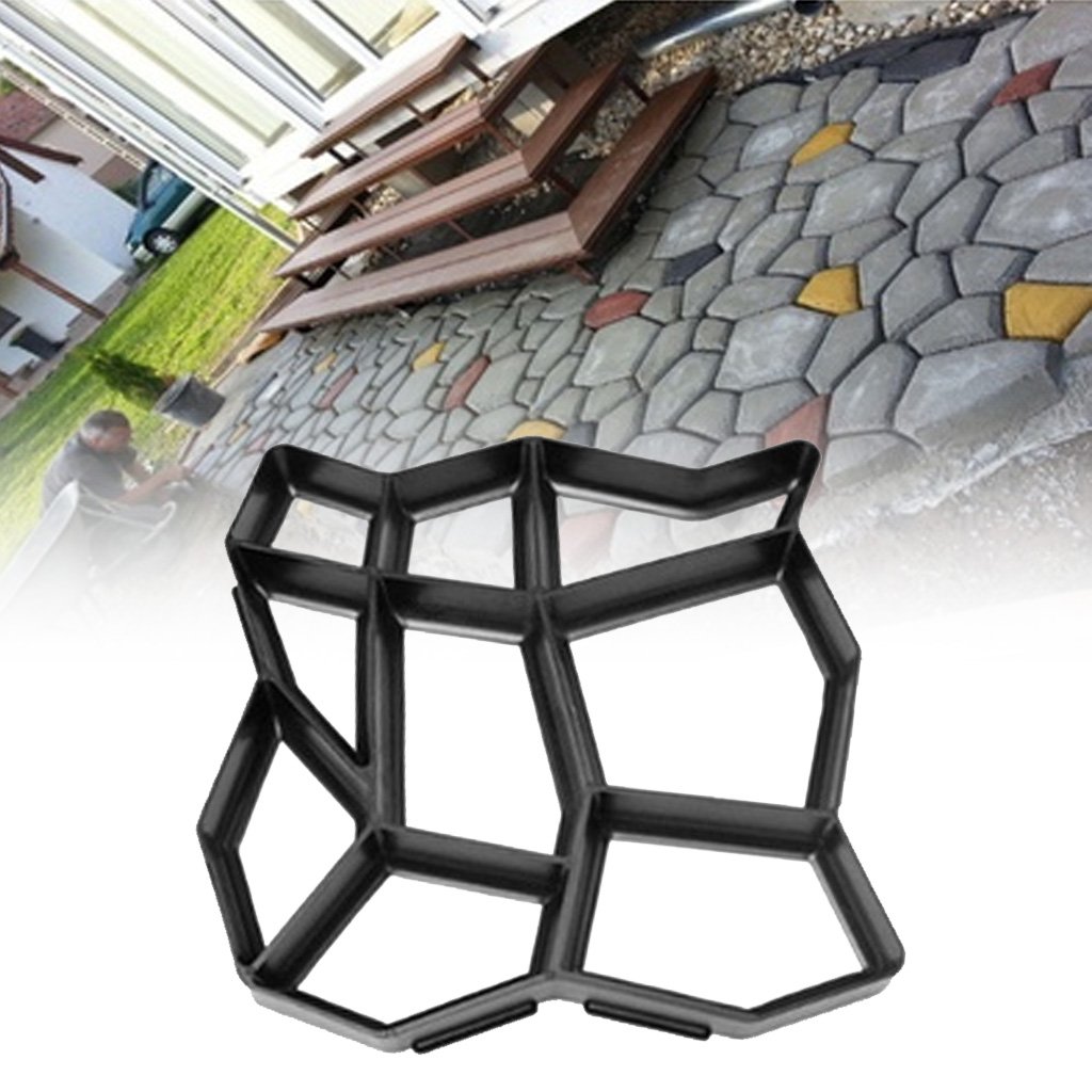 Concrete Stepping Stone Mold - 9 Grid DIY Walkway Paver for Driveway, Garden & Landscaping | Perfect for Outdoor Pathways, Patios & Yard Decor