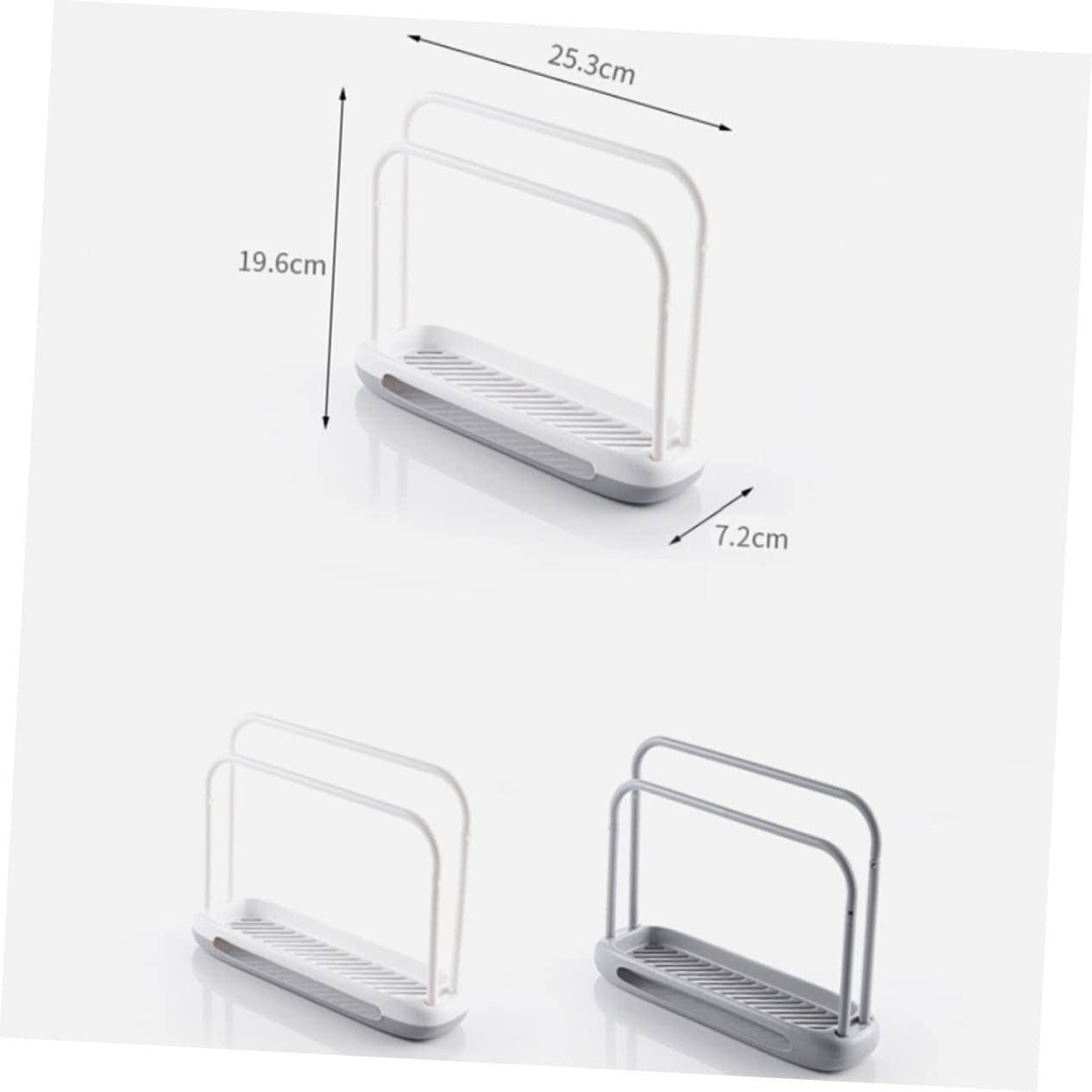 **Detachable Grey Countertop Towel Rack - Kitchen Organizer & Towel Holder for Absorbent Storage - Perfect for Small Spaces, Bathrooms, and Kitchen Countertops**