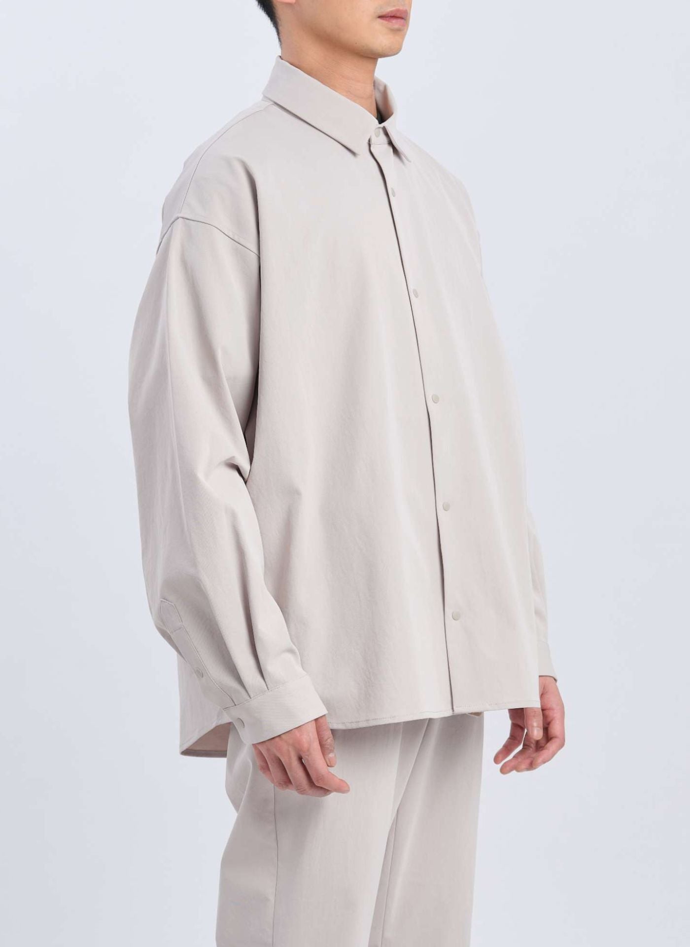 Men's Cotton Touch Solotex Snap Button Shirt Jacket - Lightweight Casual Overshirt for Spring & Fall Layering | Perfect for Outdoor Activities, Workwear, and Everyday Fashion