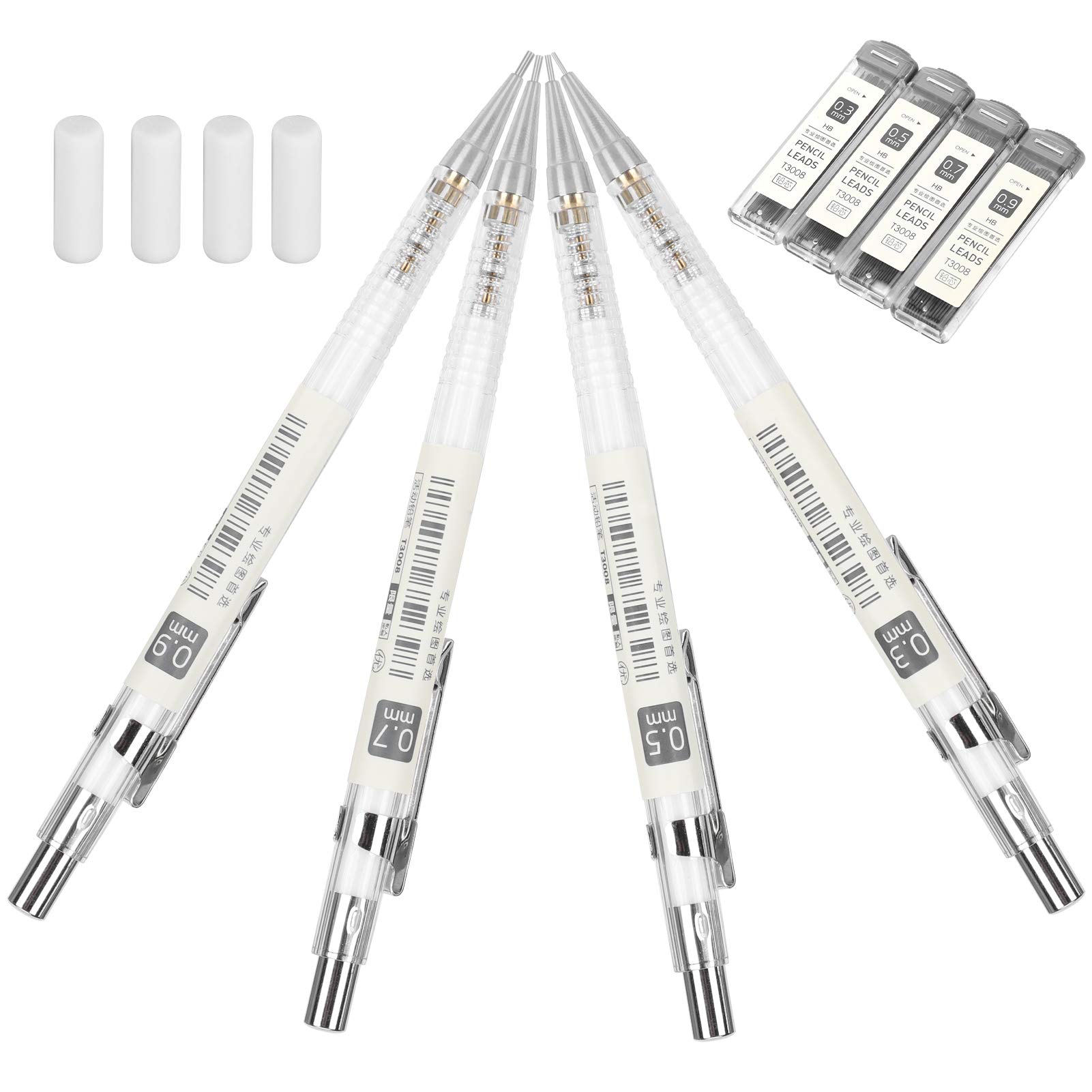 Premium 0.5mm Mechanical Pencil with HB Resin Refills - Smooth Writing Automatic Drawing Pencil for School, Office & Art - Perfect for Students, Teachers & Artists (Sketching, Note-taking, Technical Drawing)