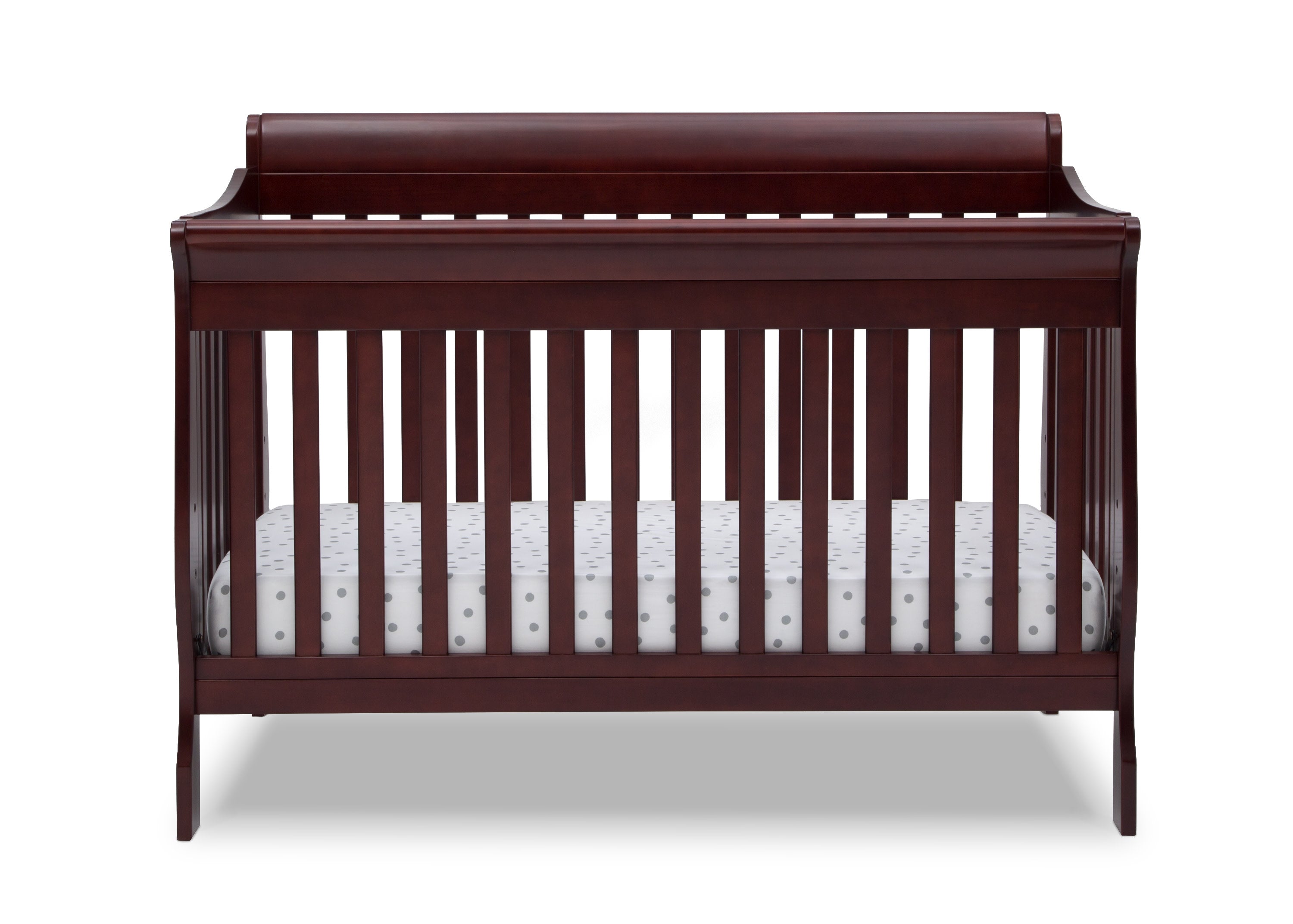 6-in-1 Convertible Baby Crib with Toddler Bed Conversion - Canton White Nursery Furniture for Newborn to Teen - Perfect for Small Spaces & Modern Nurseries