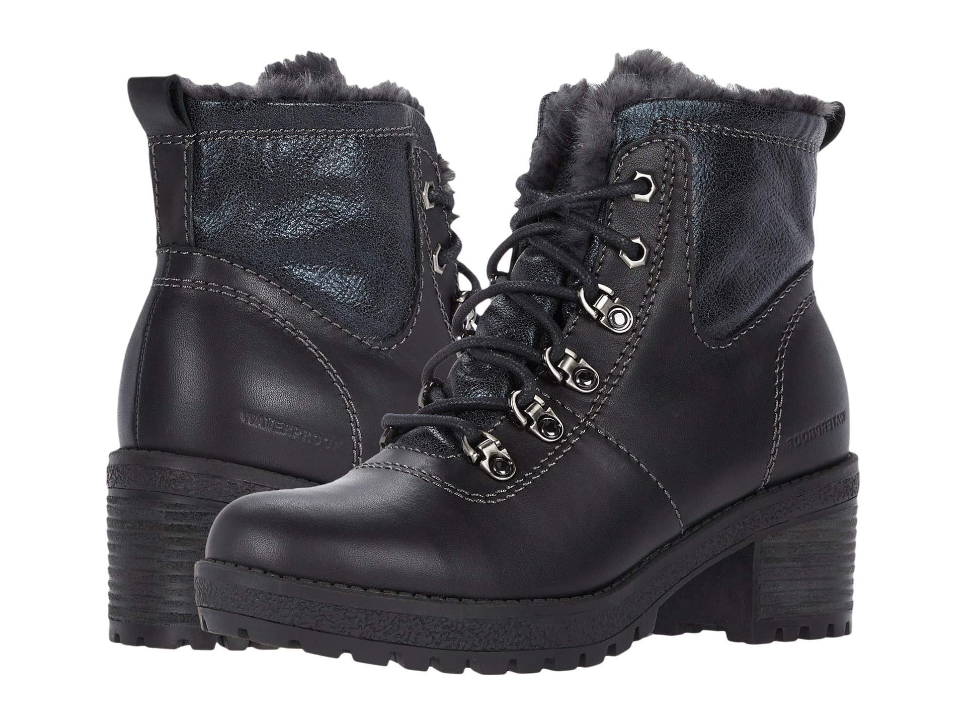COUGAR Women's Dixon Black Leather Boots - Stylish & Comfortable Ankle Boots for Casual Wear, Work & Outdoor Activities