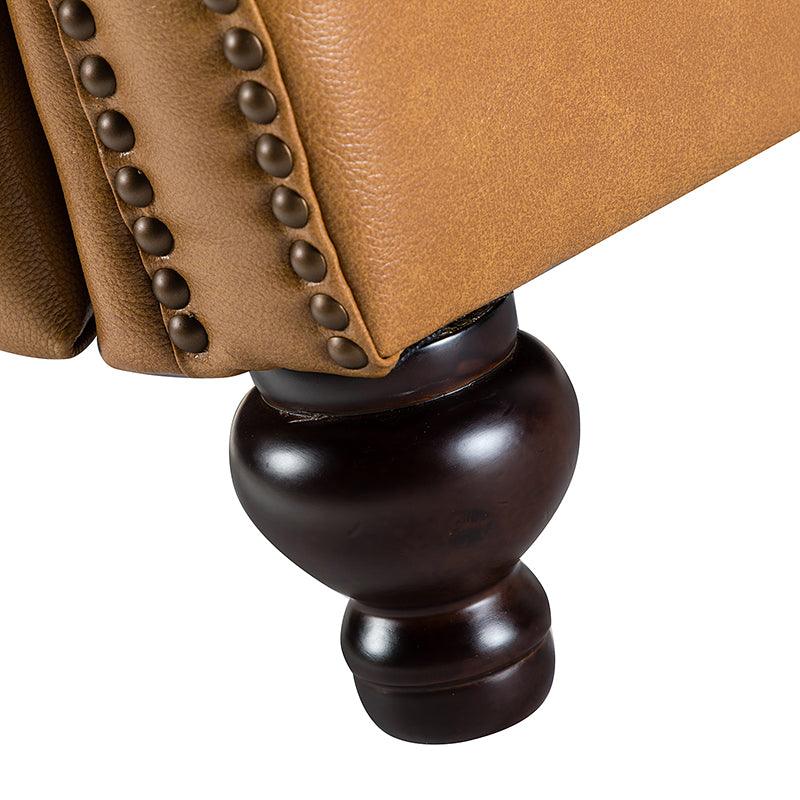 Mid Century Modern Genuine Leather Recliner Chair - Consuela Handcrafted Lounge Chair for Living Room, Office & Home Theater