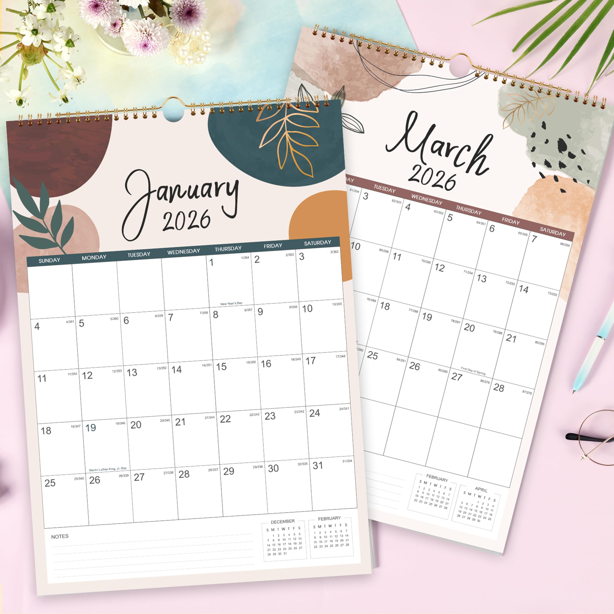 2025-2026 Wall Calendar | 18-Month Planner (July 2025 - December 2026) | 17