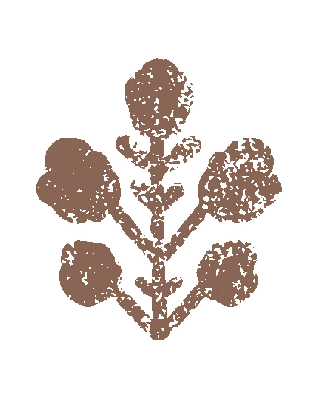 Sugar Paper Chocolate Ensley Large White Ground Wallpaper - Perfect for Living Room, Bedroom & Home Decor