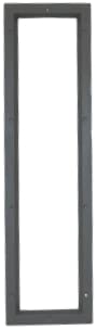 Commercial Steel Door Frame 8x32 Inches - Heavy Duty Grey Metal Frame (Glass Not Included) - Perfect for Office, Retail & Warehouse Entrances