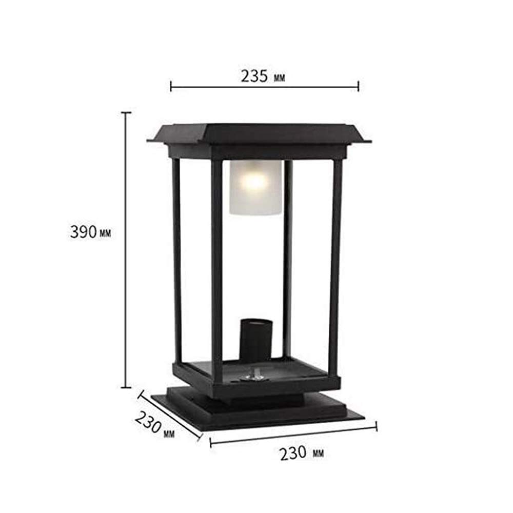 Solar Powered LED Outdoor Column Lights - Waterproof Pillar Lights for Villa, Courtyard, Fence, Wall & Gate - Perfect for Yard, Patio, Walkway & Pathway Lighting - Ideal for Home Security & Landscape Decoration