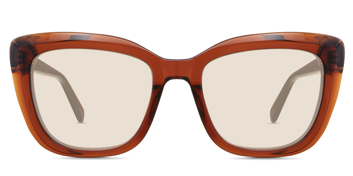 LESA Women's Prescription Tinted Glasses - Stylish & UV Protection for Reading, Driving & Outdoor Activities