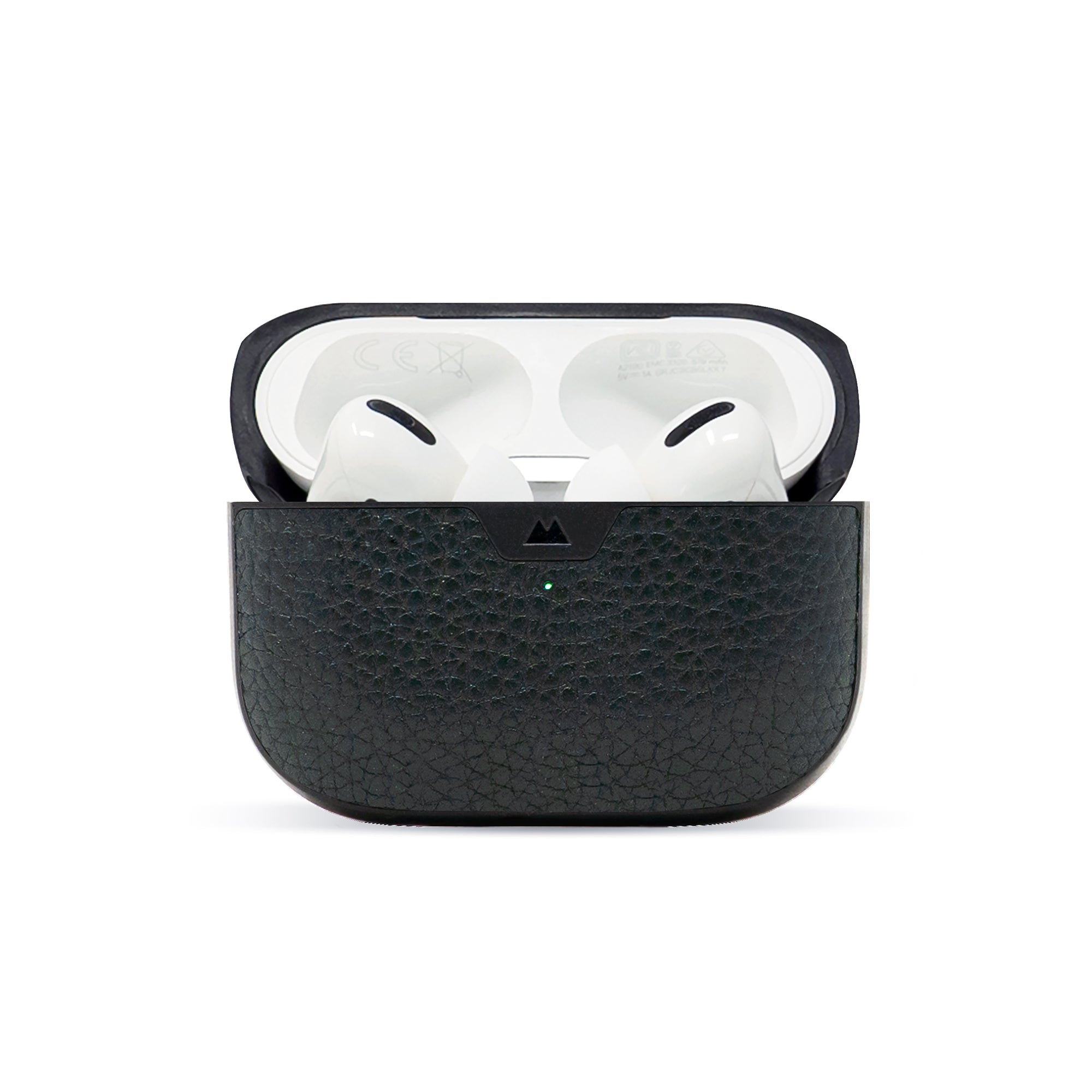 Premium Black Leather AirPods Pro Case - Shockproof Protective Cover with Keychain for Apple AirPods Pro 1st/2nd Gen - Perfect for Travel, Workout & Everyday Use