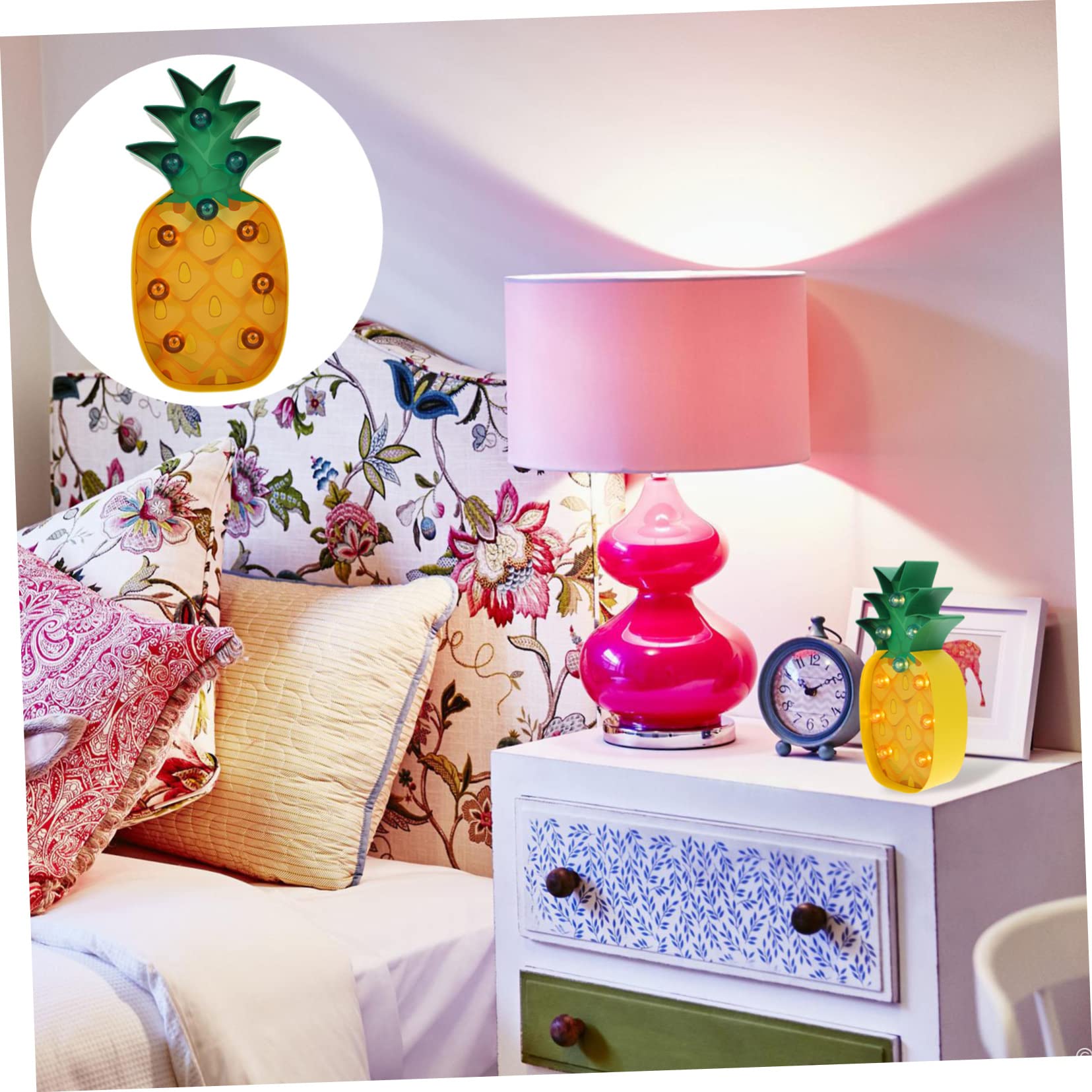 Jojofuny 3D LED Neon Night Light - 3PCS Fruit Shaped Lamp (Watermelon, Ice Cream) for Kids Room, Bedside, Window Decor - Fun Nightlight for Nursery, Party, Home Decoration