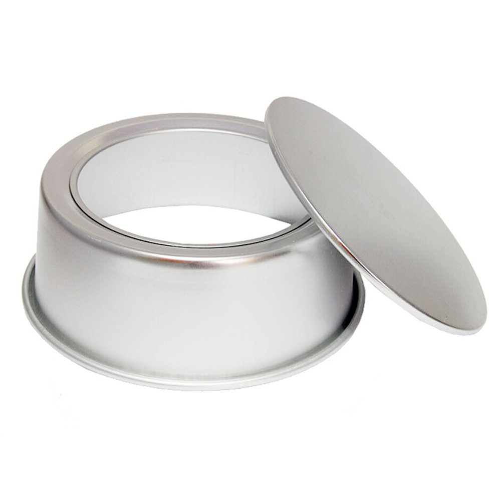 DOITOOL 8-Inch Round Anodized Aluminum Cake Pan with Removable Bottom - Non-Stick Baking Pan for Cakes, Cheesecakes, Pies - Perfect for Home Baking, Parties & Professional Use