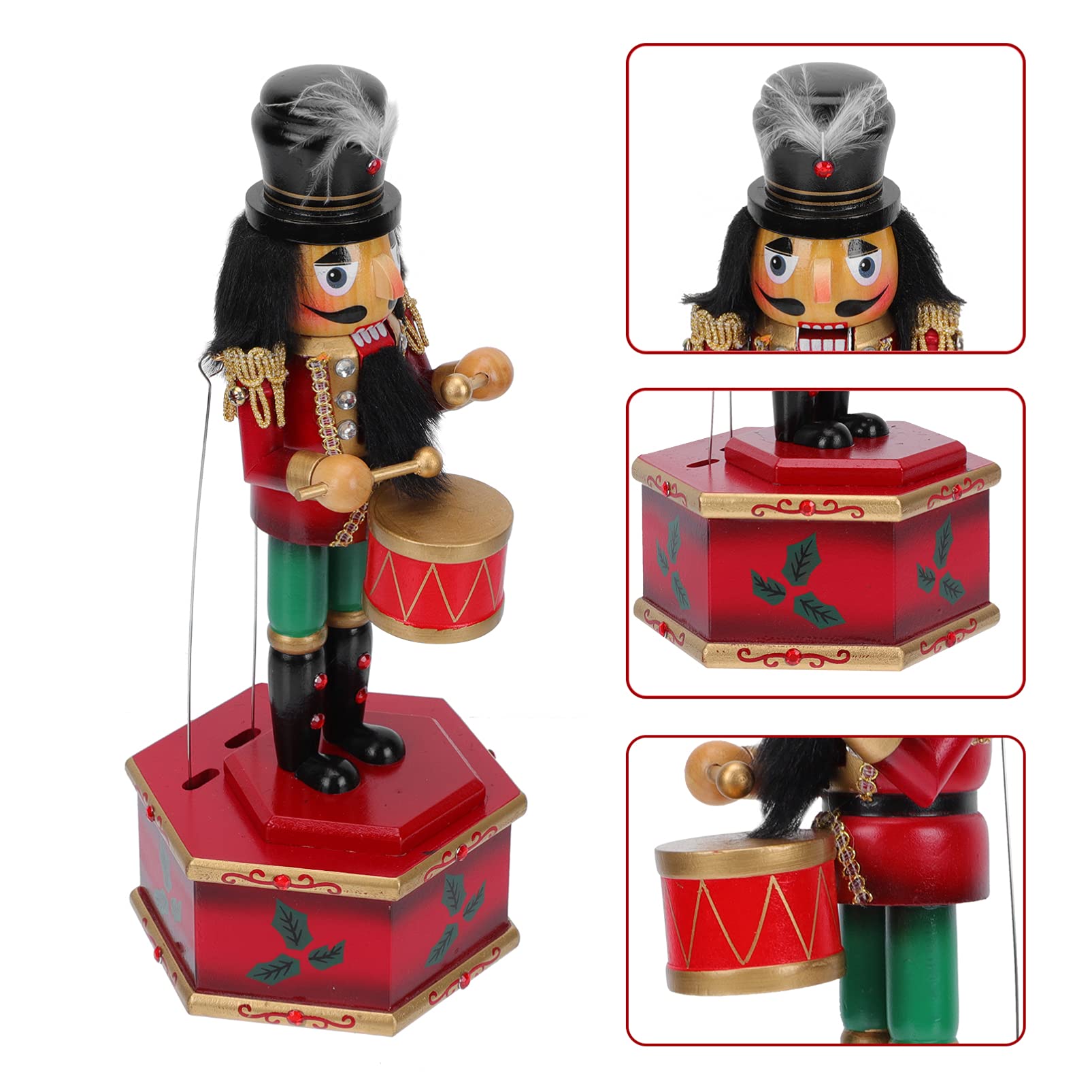 1pc Christmas Music Box - Nutcracker Themed Holiday Decor for Xmas Party, Kids Musical Instrument, Desktop Scene & Festive Props | Perfect for Home, Office & Holiday Gatherings