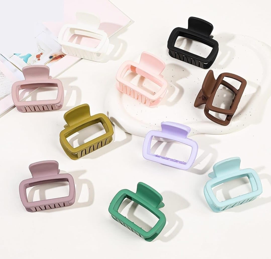 Trending 5-Piece Hair Claw Clips Set for Thin & Thick Hair - Strong Hold Hair Clamps & Jaw Clips - Perfect for Updos, Ponytails & Everyday Styling