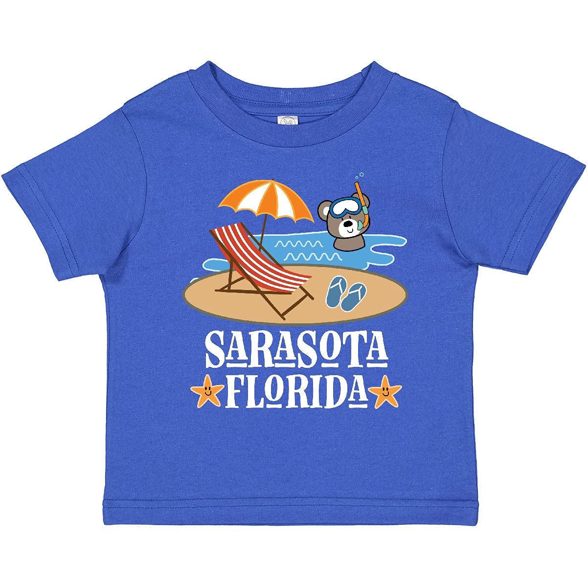 Inktastic Sarasota Florida Beach Vacation Toddler T-Shirt - Cute Summer Outfit for Boys & Girls - Perfect for Beach Trips, Family Vacations & Outdoor Adventures