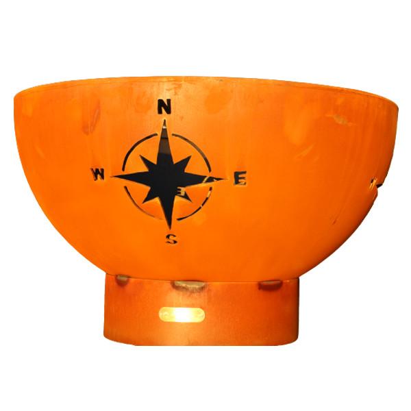 Portable Outdoor Navigator Fire Pit - Stainless Steel Camping Fire Bowl for Backyard, Patio & Beach - Perfect for Bonfires, S'mores & Outdoor Gatherings