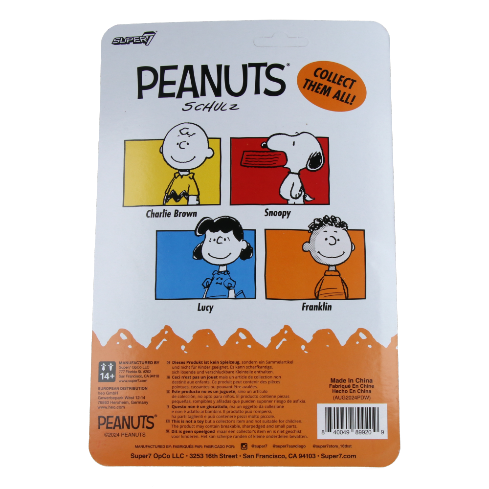 Franklin Peanuts Action Figure - Wave 7 Collectible Toy for Kids & Adults - Perfect for Display, Gifts, and Peanuts Fans Collection