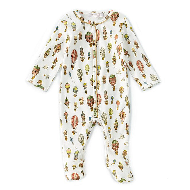 Atelier Choux Classic Playsuit Balloons - Premium Baby Romper for Boys & Girls | Soft Organic Cotton, French Luxury Design | Perfect for Playdates, Parties & Photo Shoots