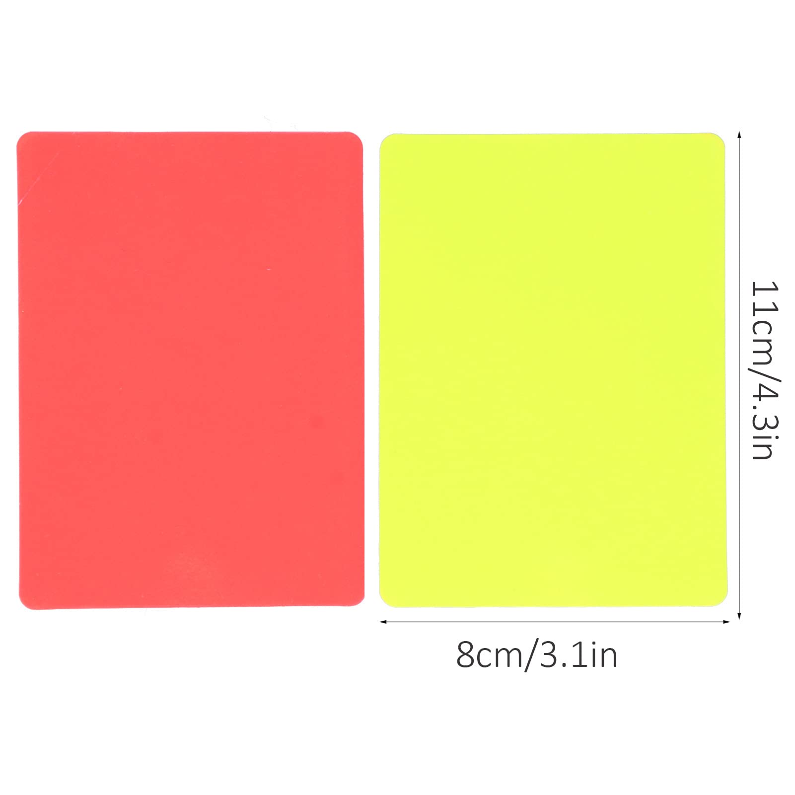Professional Soccer Referee Red & Yellow Card Set - 5-Piece Football Warning & Ejection Cards for Games & Training | Essential Referee Gear for Matches, Leagues & Youth Sports