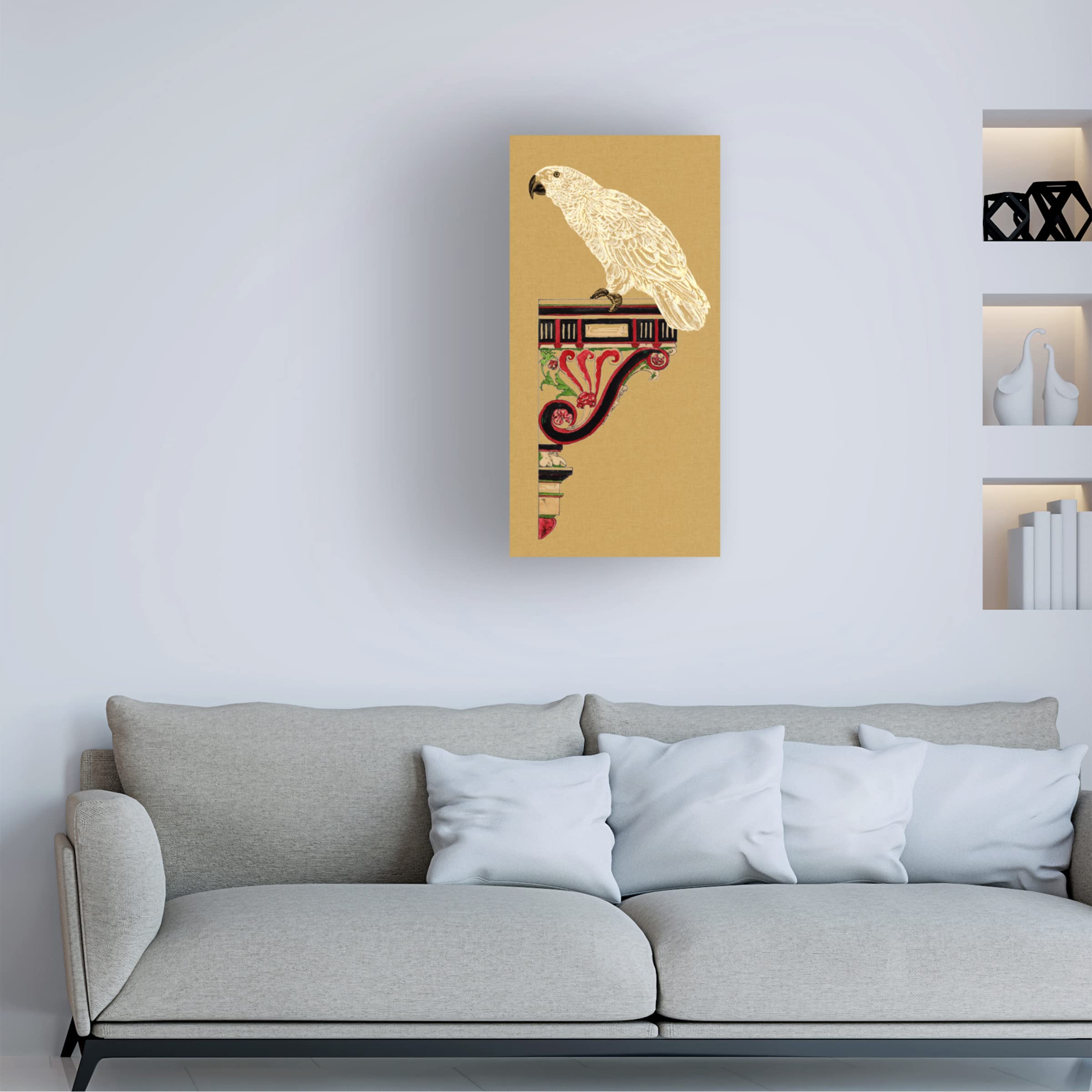 Trademark Fine Art 'Bird Impression IV' Canvas Wall Art by Melissa Wang - Stunning Home & Office Décor for Living Room, Bedroom, or Gallery Display