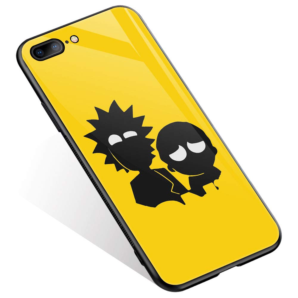 Cartoon 1106 Pattern iPhone 8 Case - Shockproof Silicone TPU Bumper with Tempered Glass Back Cover for iPhone 8/7/SE 2020 (Compatible with iPhone SE 2nd Gen) - Cute Protective Phone Case for Daily Use, Work & Travel