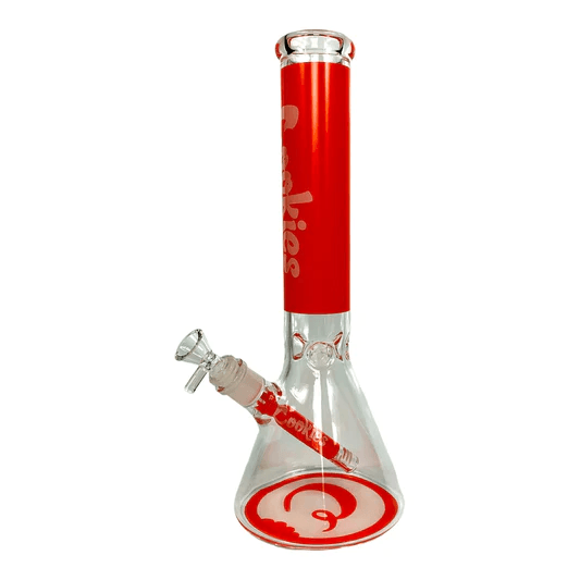 Premium Glass Bong Water Pipe with Ice Catcher - Portable Cookies Beaker Design for Smooth Smoking | Perfect for Home Use, Parties & Travel
