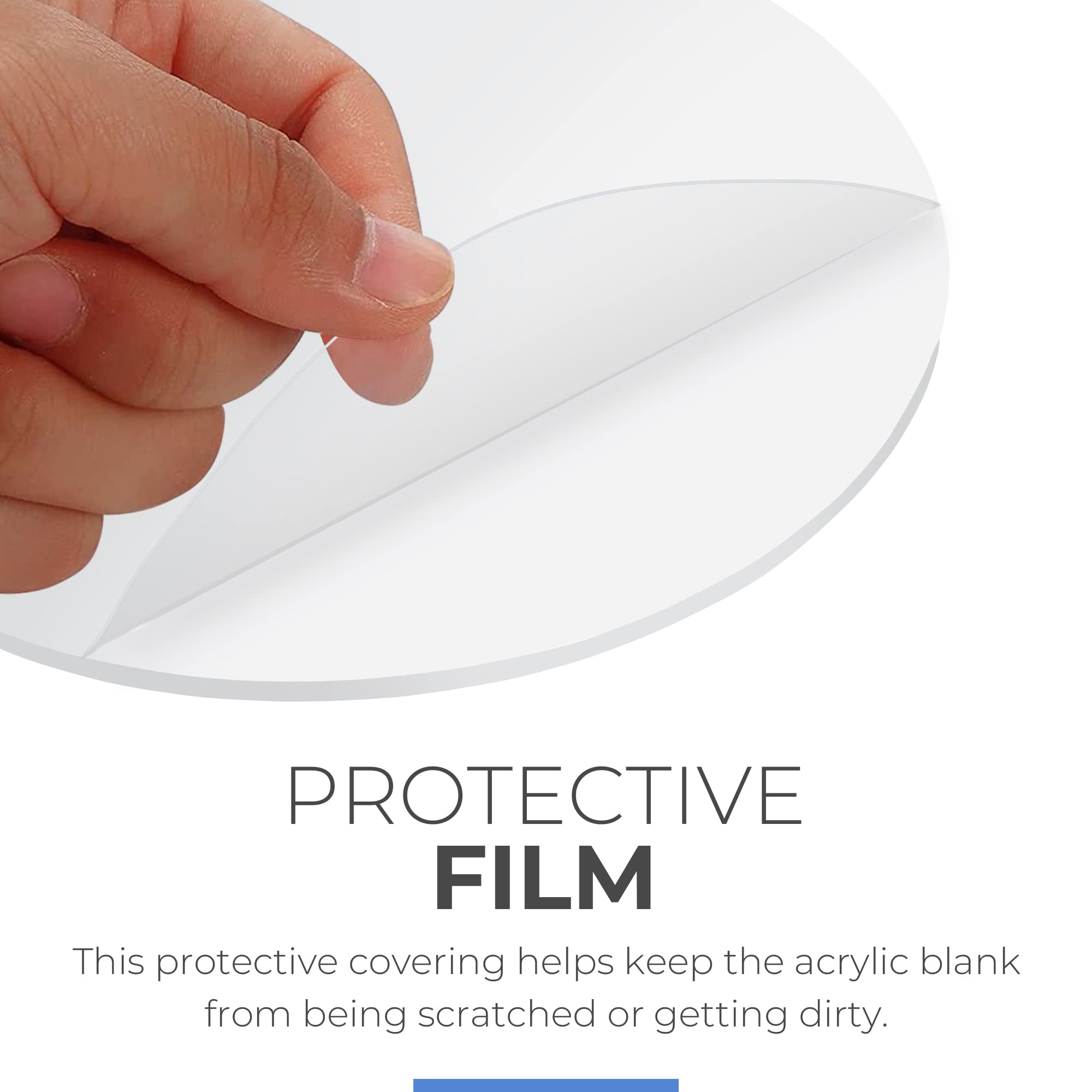 28 Inch Clear Round Acrylic Table Top - 1/4
