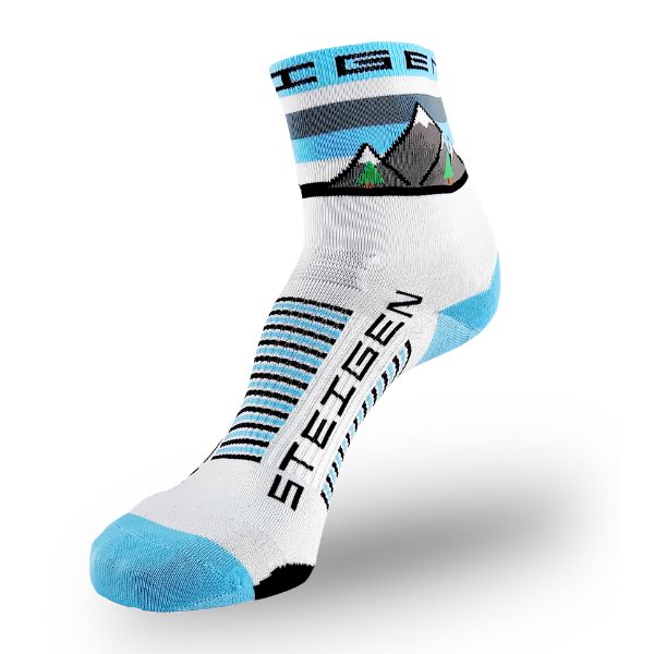Unisex Steigen 1/2 Length Running Socks - Breathable Cushioned Athletic Socks for Men & Women - Perfect for Jogging, Gym Workouts & Marathon Training