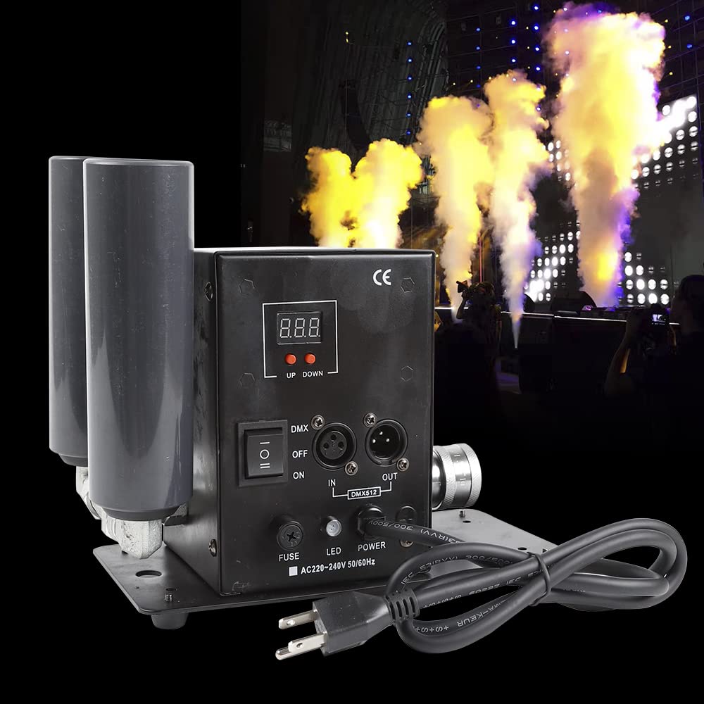 200W CO2 Jet Machine with DMX512 Control - Single Pipe CO2 Cryo Jet Fog Machine for Stage Effects, Party Shows, Nightclubs & Concerts | Includes 6 Meter Hose for Professional Smoke Effects