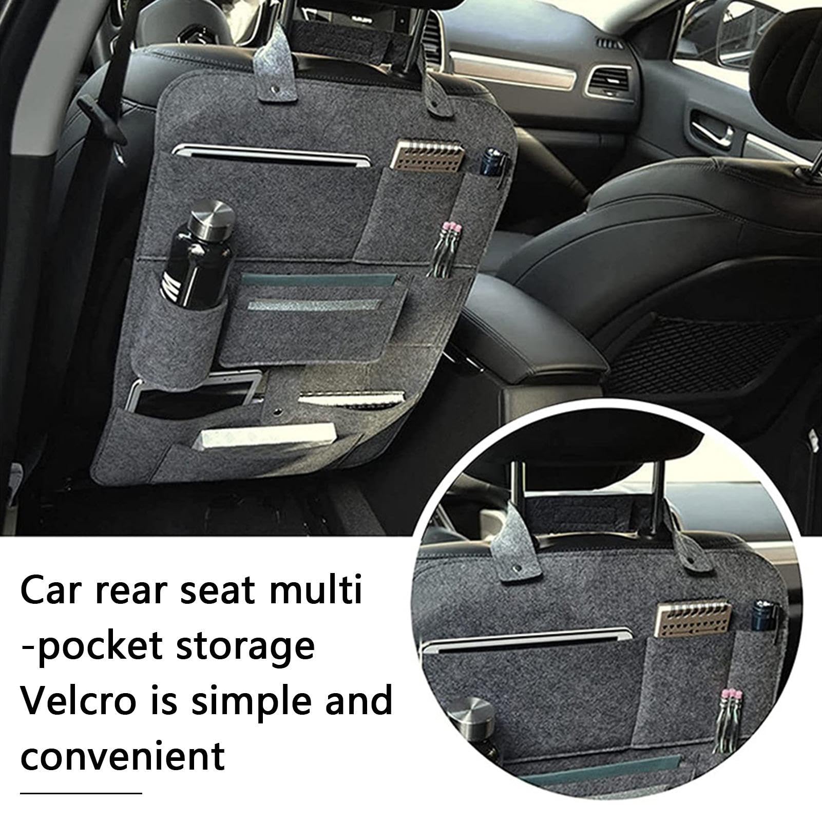 Car Seat Organizer with 10 Pockets - Backseat Storage for Kids - Vehicle Seat Back Protector for Toys, Snacks, Drinks & Accessories | Perfect for Road Trips, Family Travel & Daily Commutes