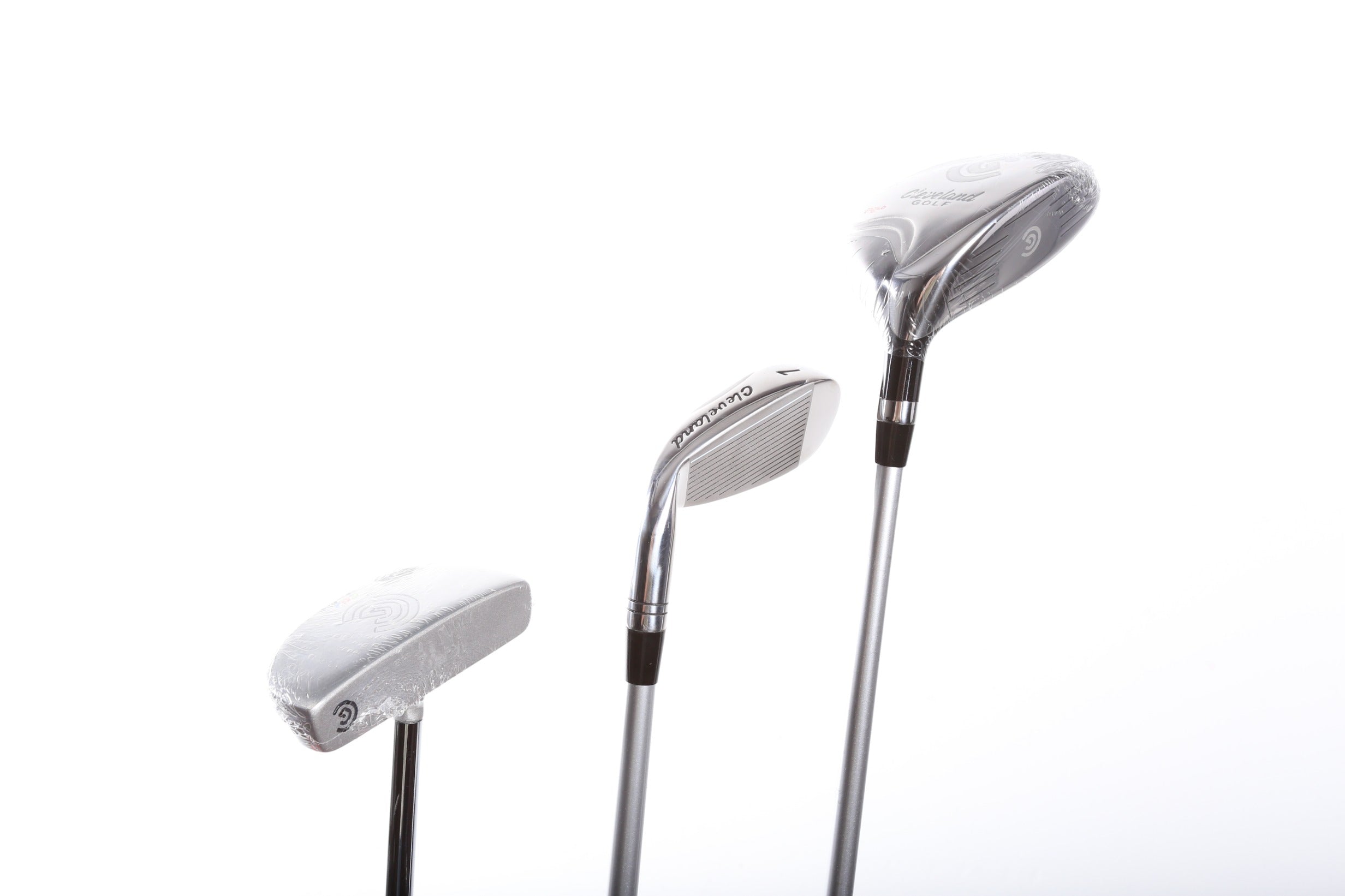Cleveland CGJ Small Fairway 7 Iron Putter Complete Golf Club Set Right Hand Graphite Shaft for Youth - Perfect for Junior Golf Training & Practice