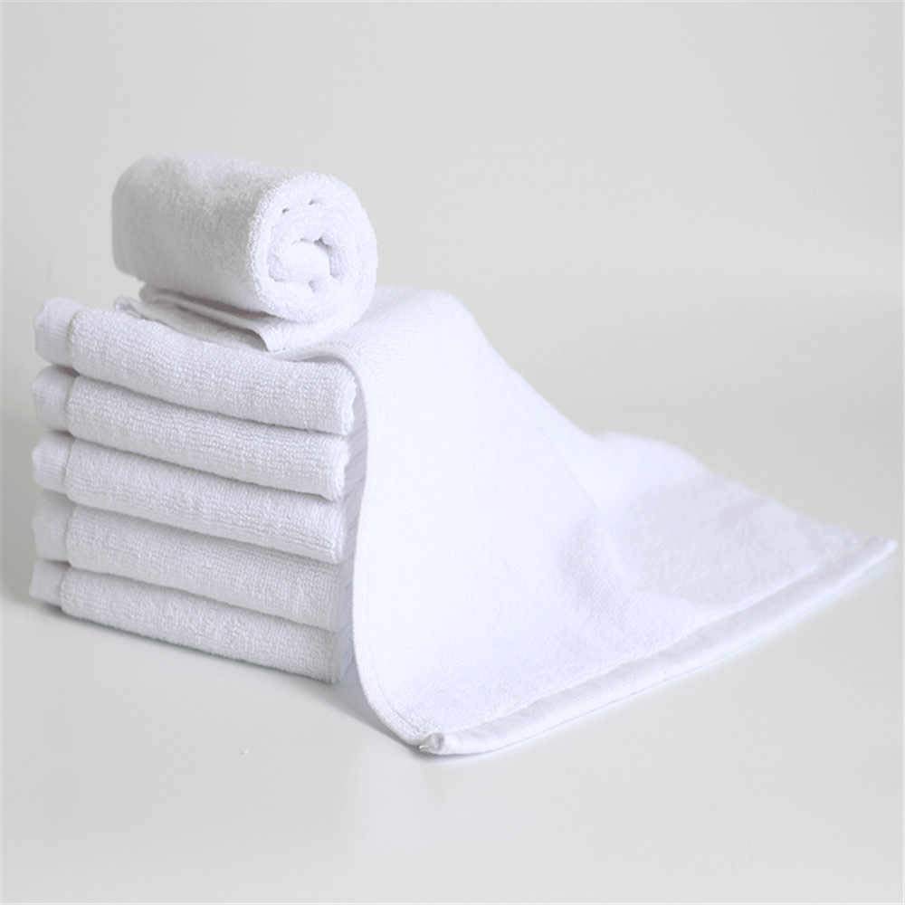 Premium 100% Cotton Hotel Face Towels - 12x12 Inches, 575 GSM, Soft & Absorbent, Pack of 6, White - Perfect for Spa, Luxury Hotels & Home Bathroom Use
