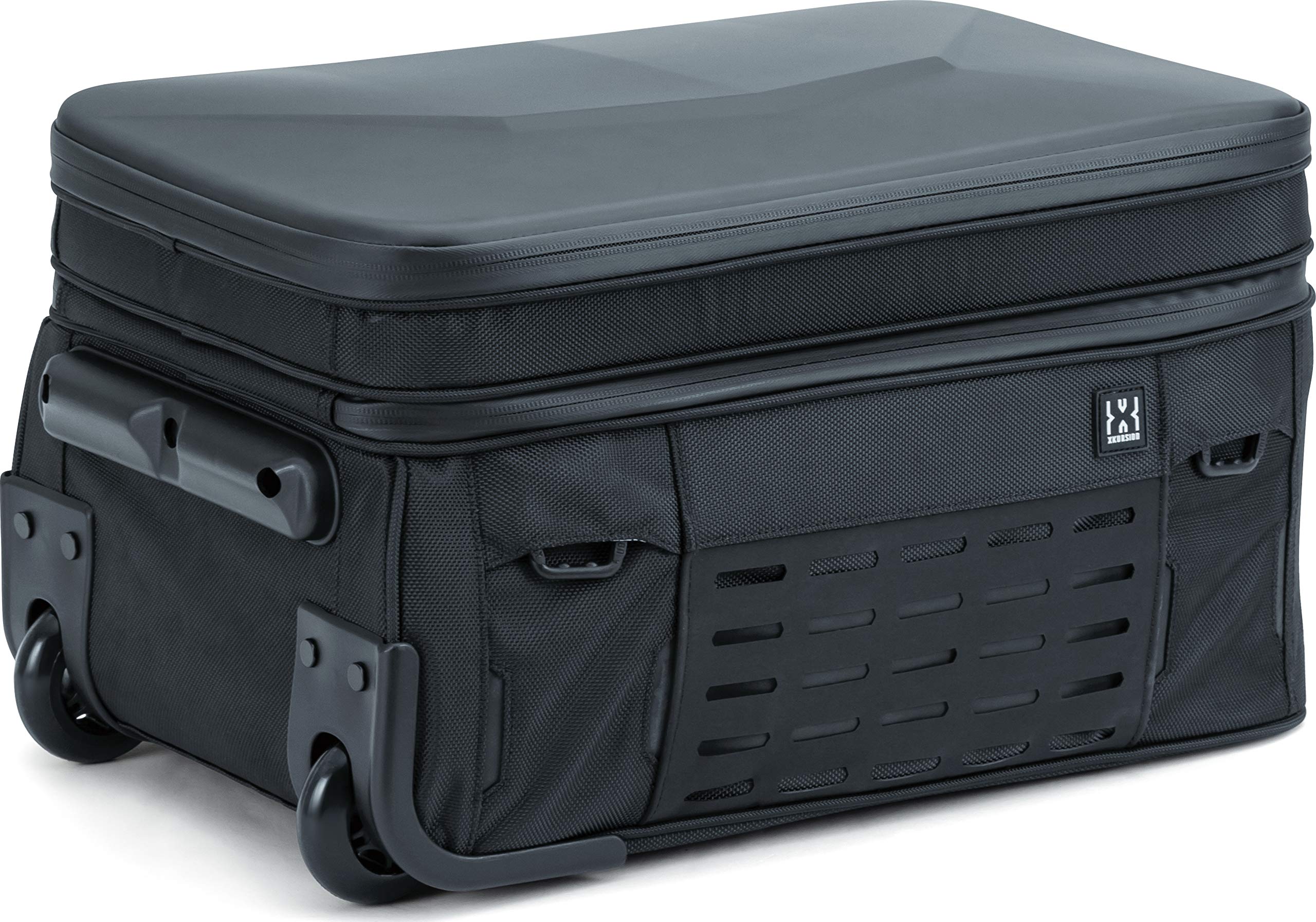 Kuryakyn 5216 XKursion XW Porter Trunk Bag - Waterproof Motorcycle Luggage for Travel & Commuting - Durable Rolling Carry On Bag for Harley, Cruiser & Touring Bikes - Black