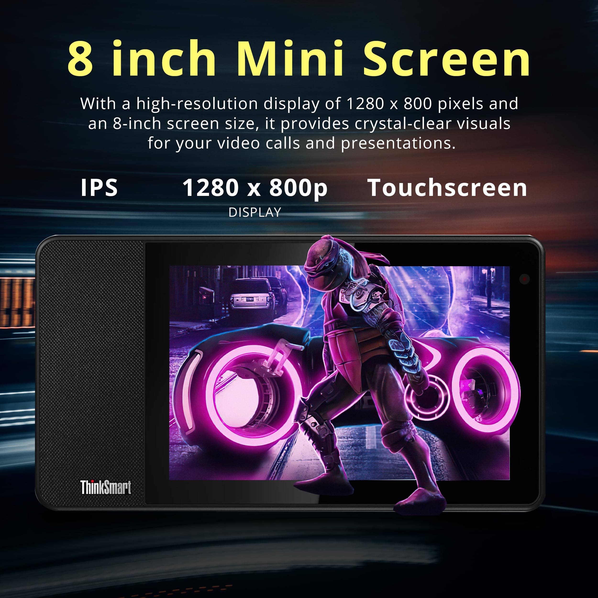 Lenovo ThinkSmart View Tablet for Zoom Rooms - 8