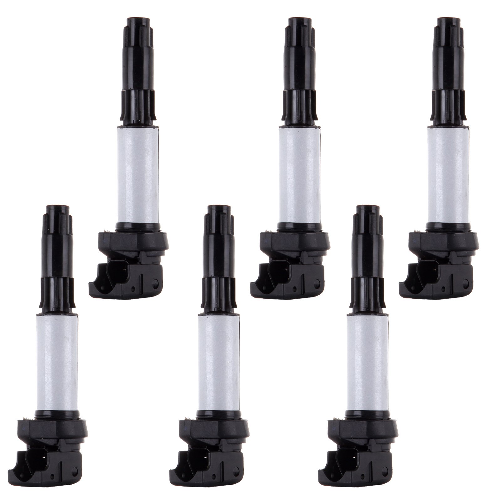 AUTOMUTO 6-Pack Ignition Coil Compatible with 2005-2007 BMW 120i 2.0L Engine - Direct Replacement for OEM Part UF522 - Improve Engine Performance & Fuel Efficiency