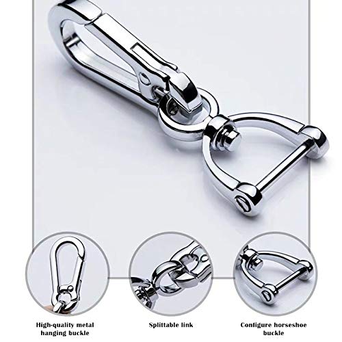 VALINK Anti-Lost Car Keychain with Phone Number Plate - Heavy Duty Metal Key Ring for Auto Vehicle Keys - Perfect for Car Accessories, Key Organization and Emergency Contact Identification