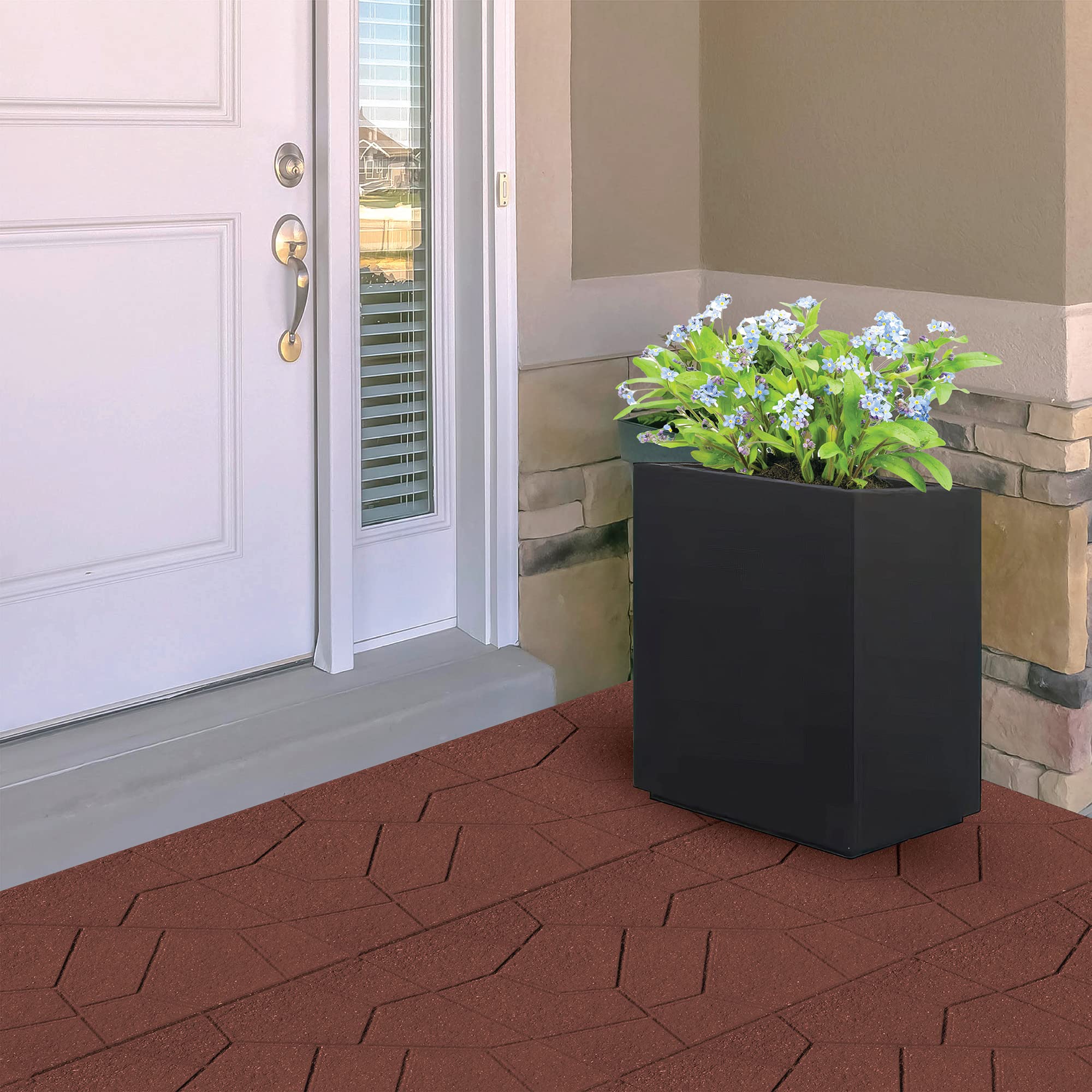 Rubberific Dual-Sided Rubber Paver Tiles - 16
