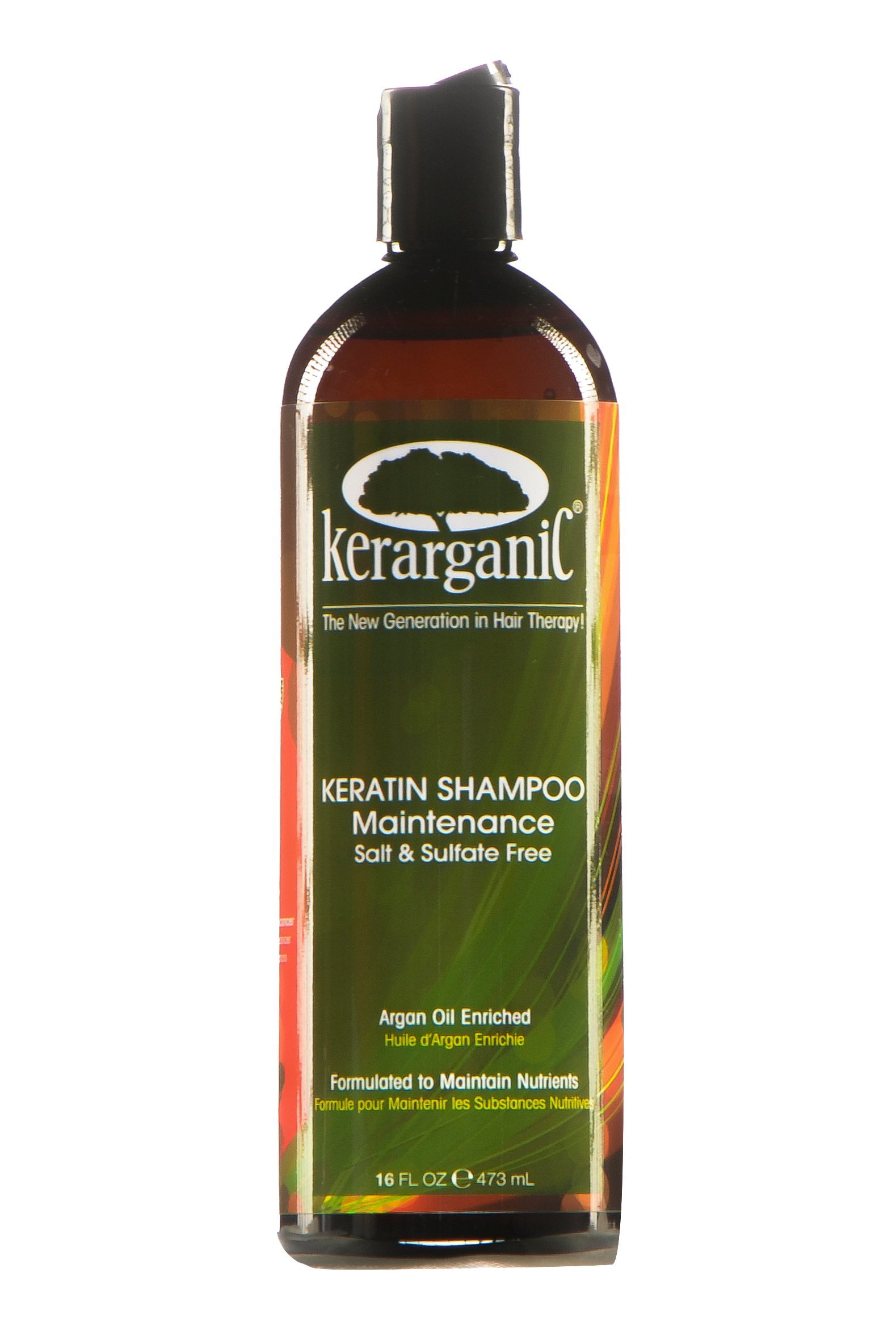 Organic Keratin Treatment Shampoo - Sulfate & Salt Free for Hair Repair - 8 Fl Oz - Perfect for Damaged, Dry & Frizzy Hair at Home or Salon