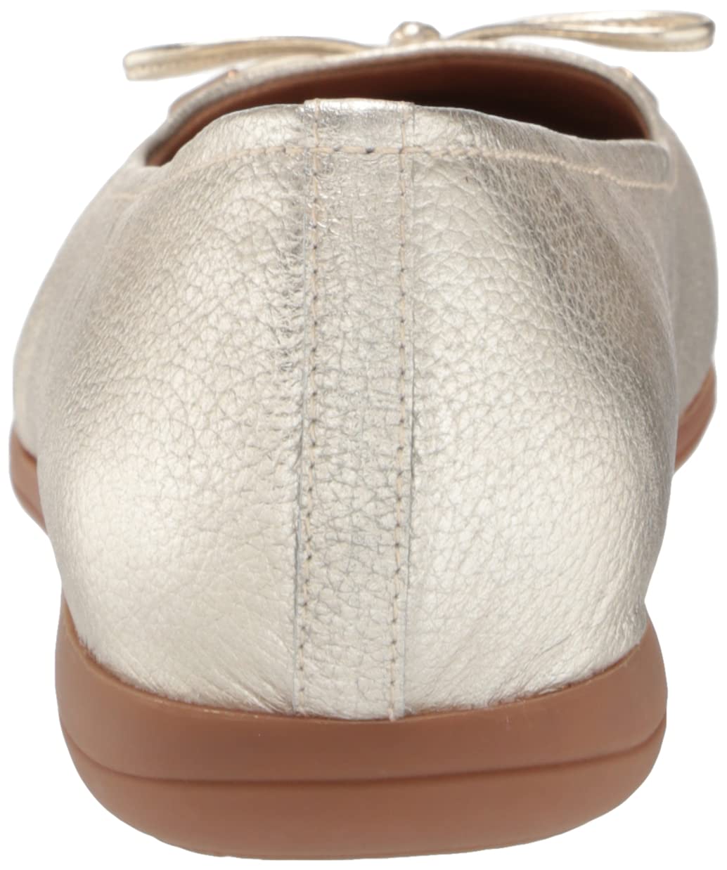 Trotters Women's Flats - Champagne Metallic Leather Shoes, Size 8.5 Narrow (B) - Comfortable & Stylish for Work, Office & Casual Wear