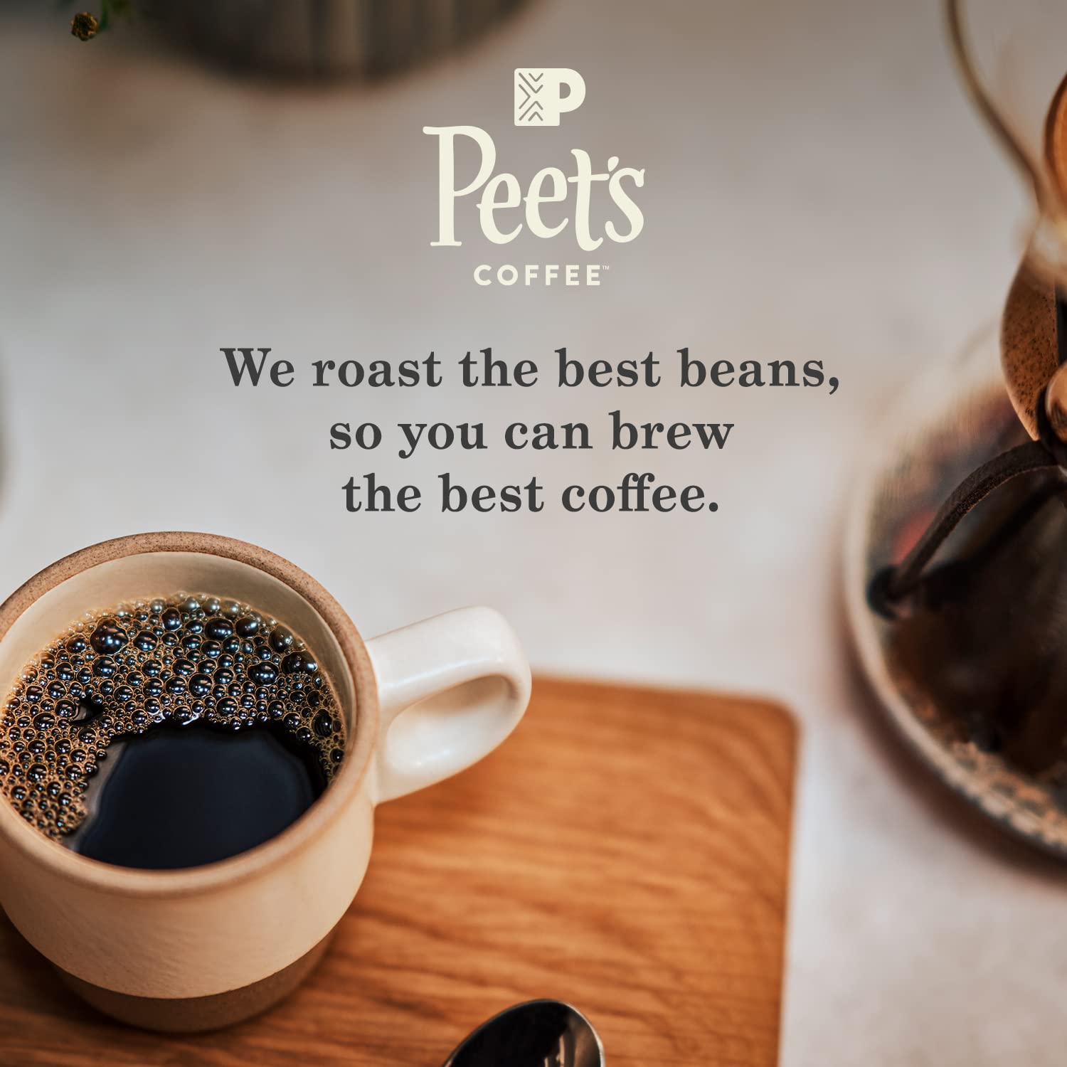 Peet's Coffee Vanilla Light Roast Ground Coffee - 30oz (3 x 10oz Bags) | Premium Arabica Beans for Home Brewing, Office & Camping Use